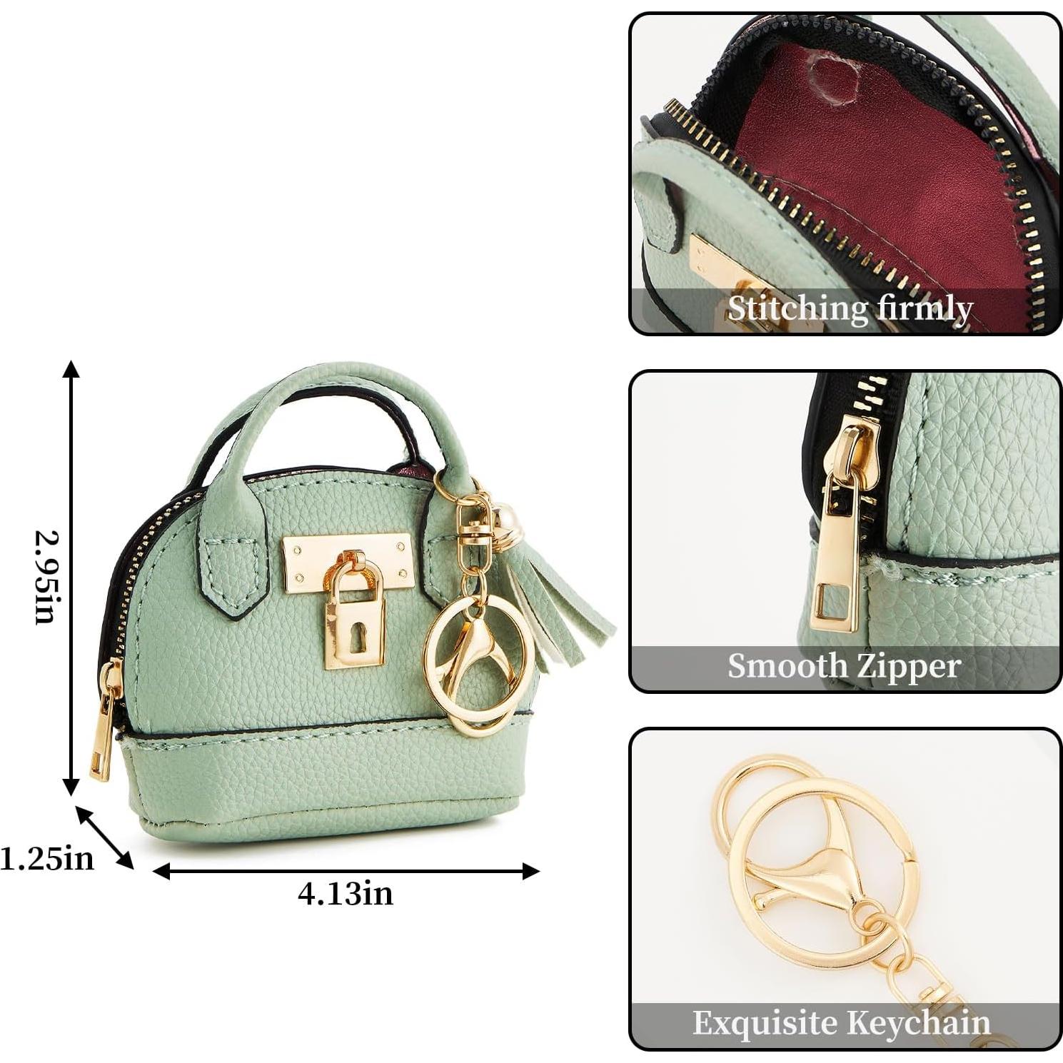 Llavero Mochila Mini Woziah Verde para Mujer - Monedero Compacto