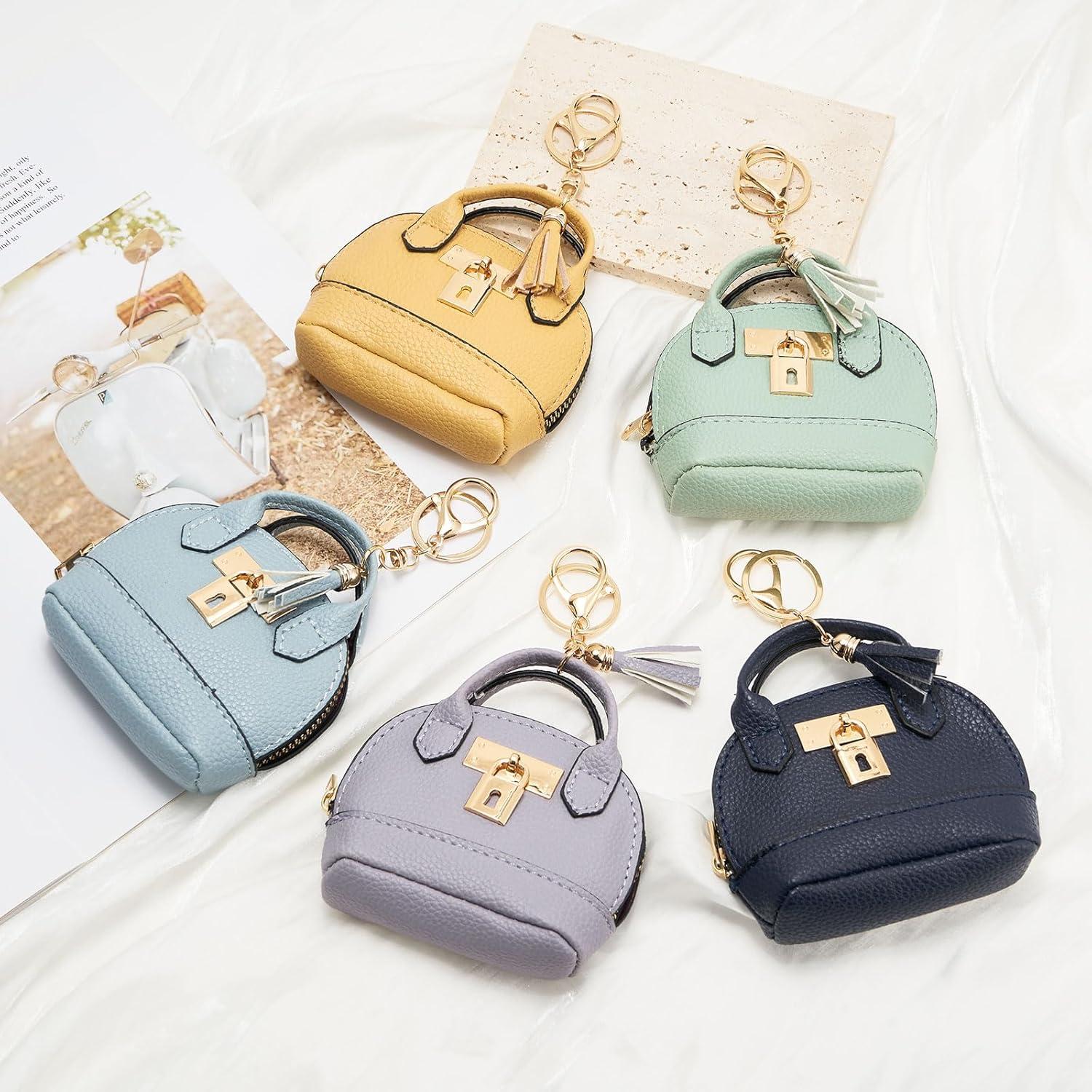 Llavero Mochila Mini Woziah Verde para Mujer - Monedero Compacto