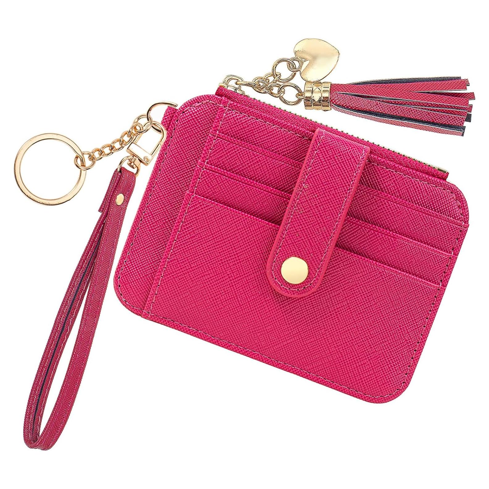 Estuche para Tarjetas KOTORA con Llavero de Muñeca Rojo