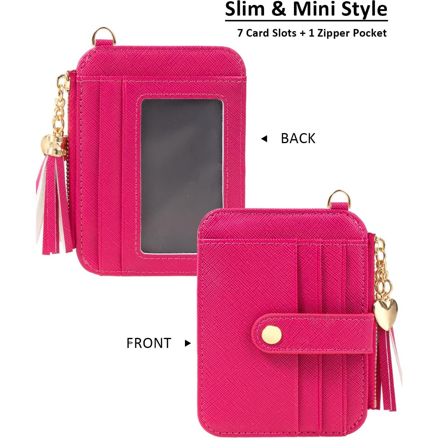 Estuche para Tarjetas KOTORA con Llavero de Muñeca Rojo