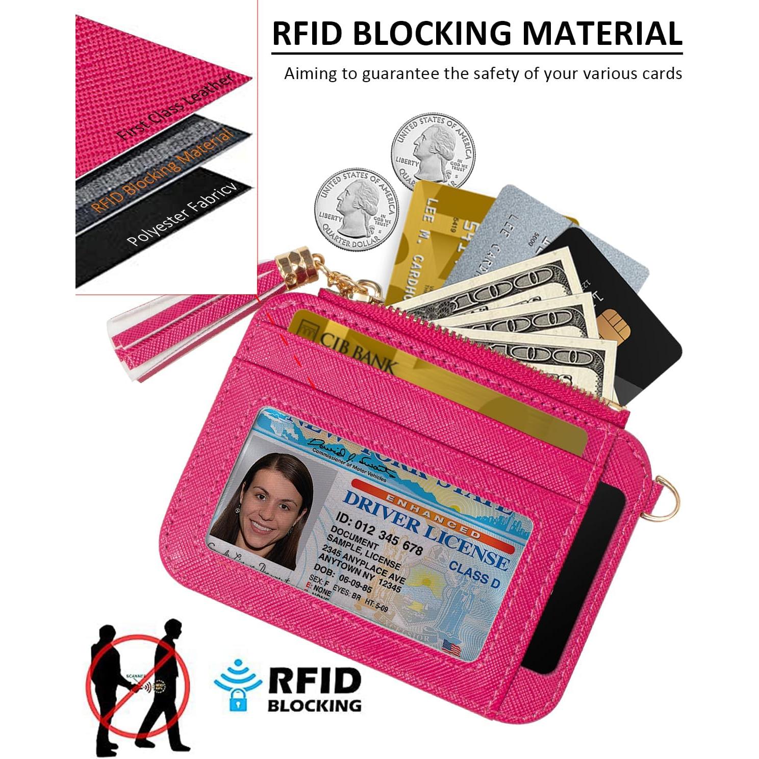 Estuche para Tarjetas KOTORA con Llavero de Muñeca Rojo