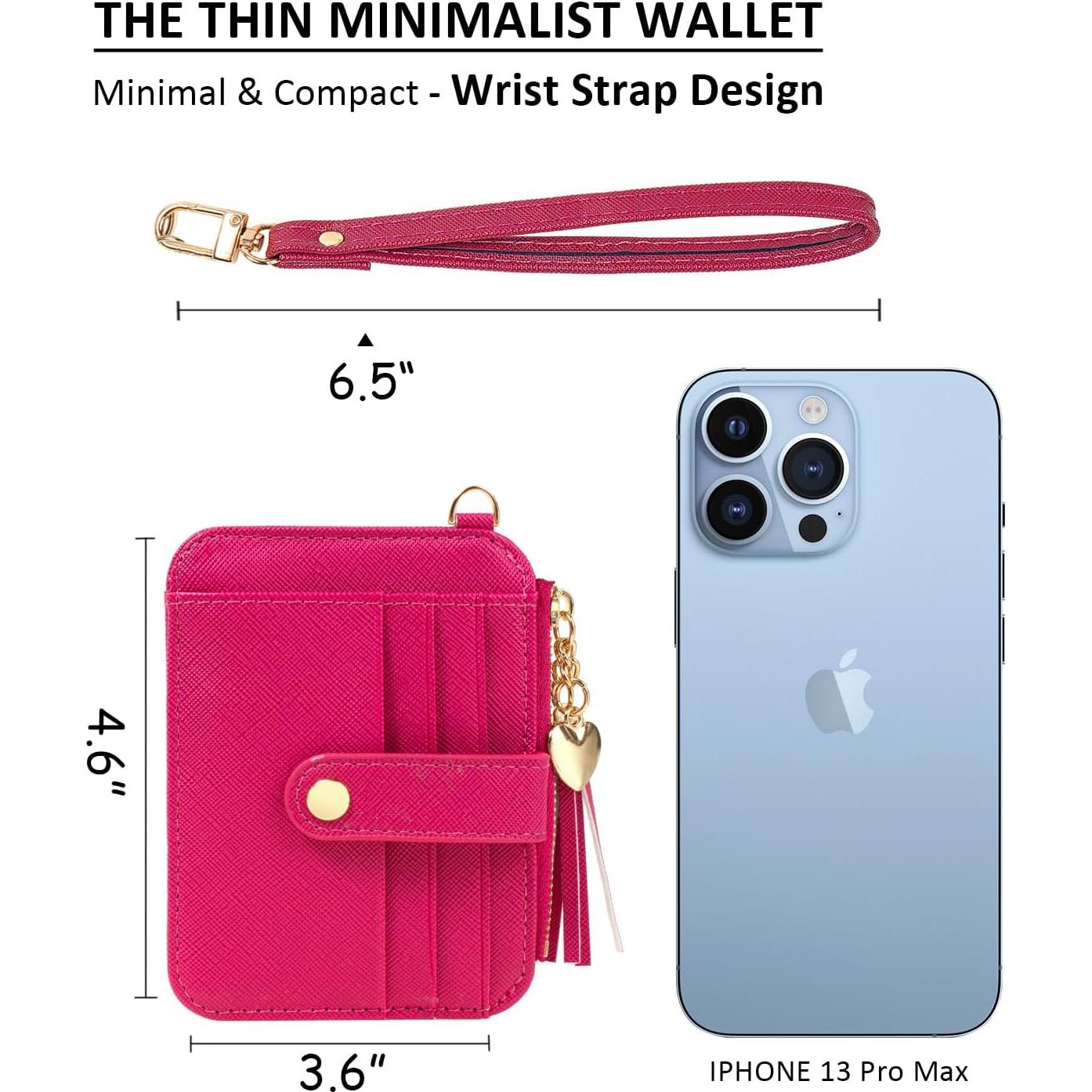 Estuche para Tarjetas KOTORA con Llavero de Muñeca Rojo