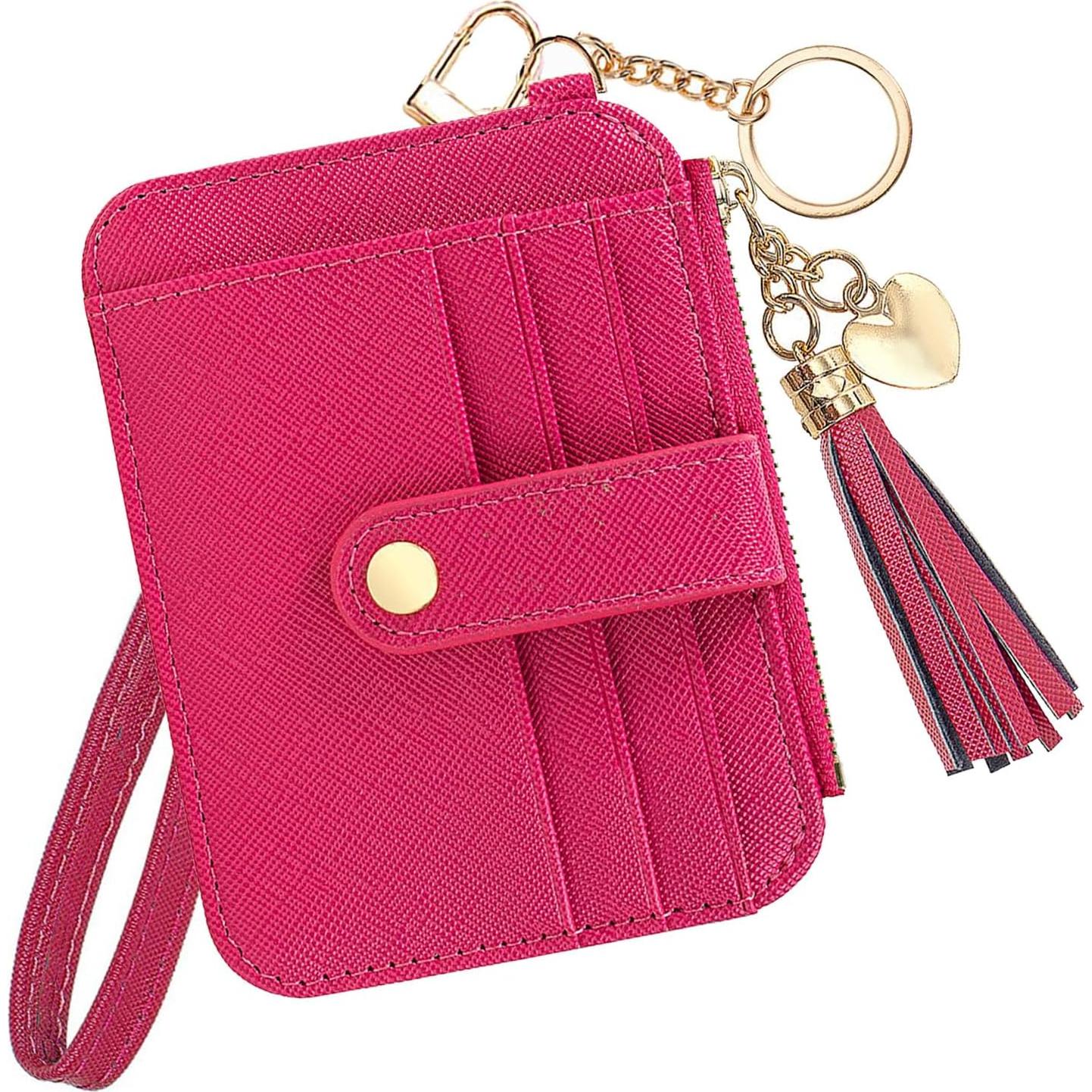 Estuche para Tarjetas KOTORA con Llavero de Muñeca Rojo