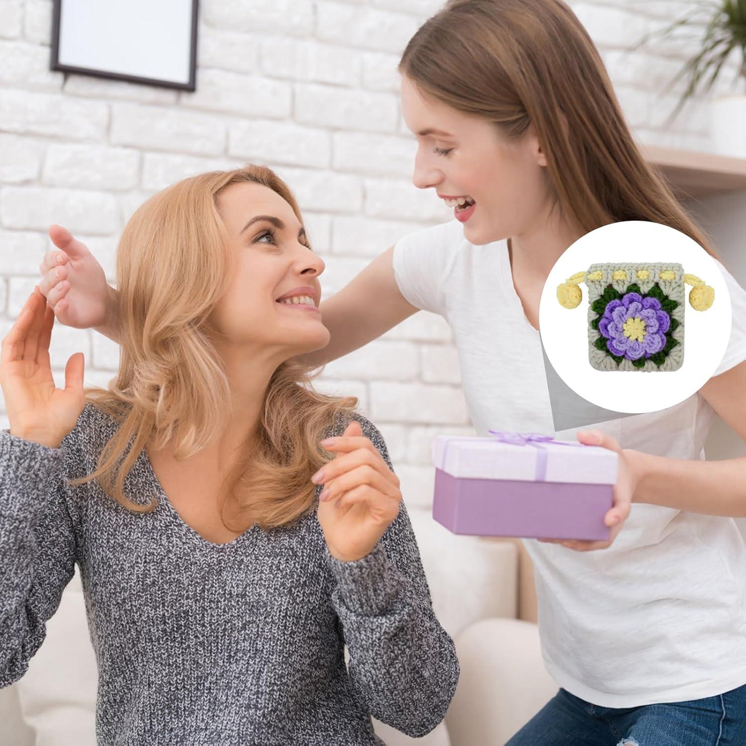 Monedero Mini Tejido a Mano WisePoint Beige 10x9.5cm