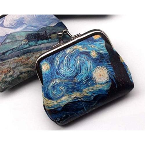 Monedero Mini Adam Victor Azul con Cierre Clasp - 9.1x7.1cm