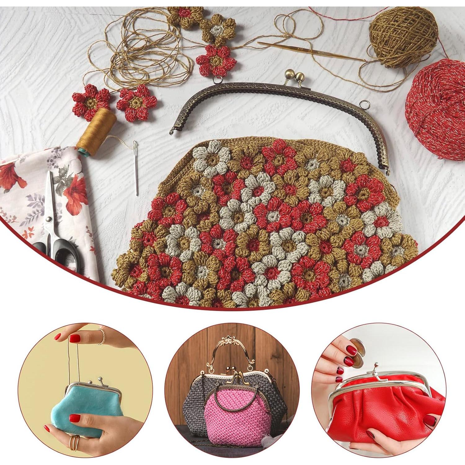 Marcos de Monedero de Metal uxcell 8.5 cm Negro 10 Pcs