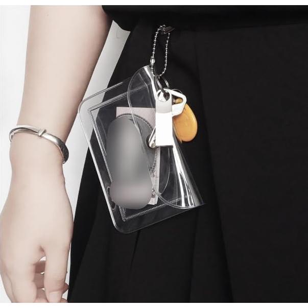 Set de 3 Carteras Transparentes con Llavero Jinshining