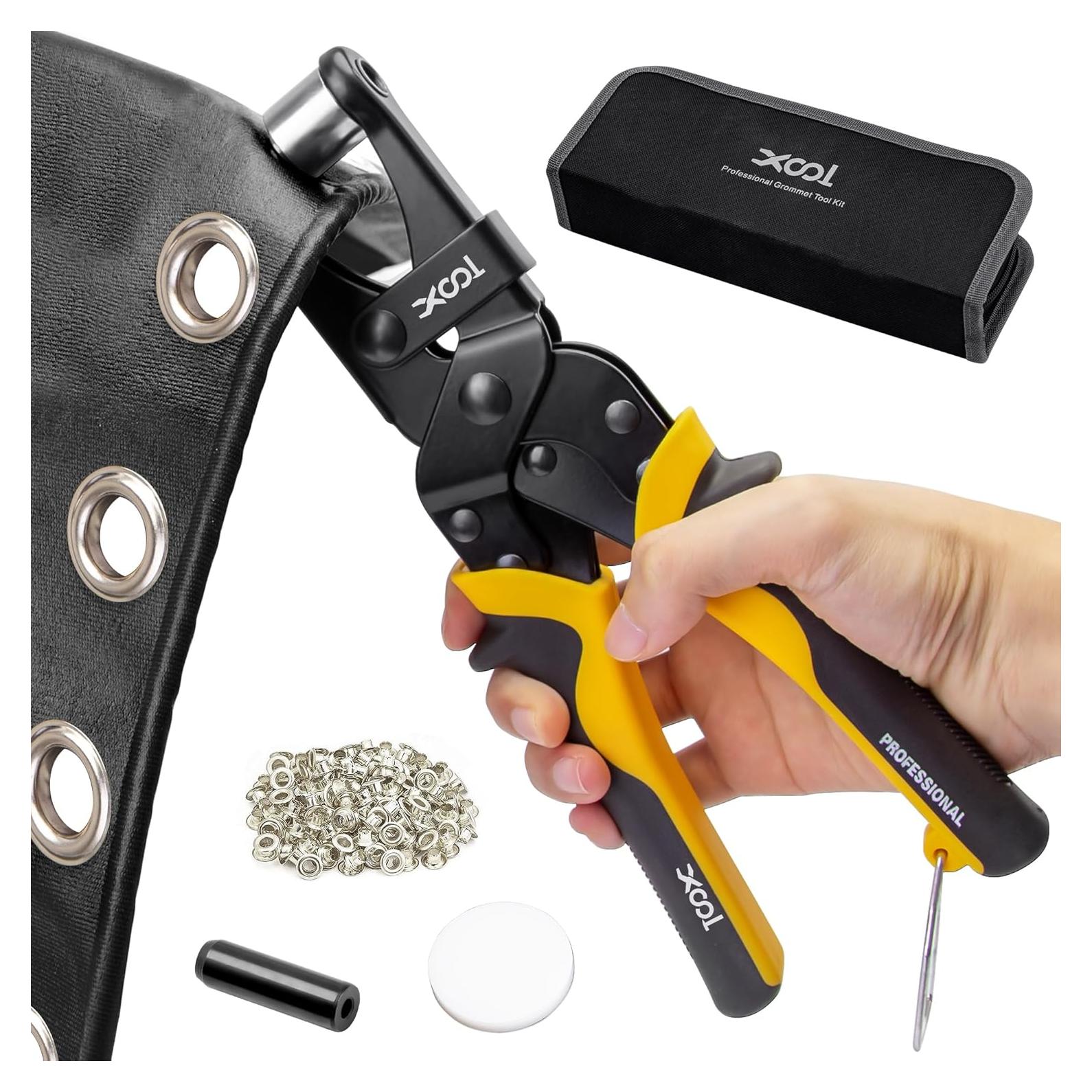 Kit de Herramientas para Ojetes XOOL 200PCS 10mm con Cortador