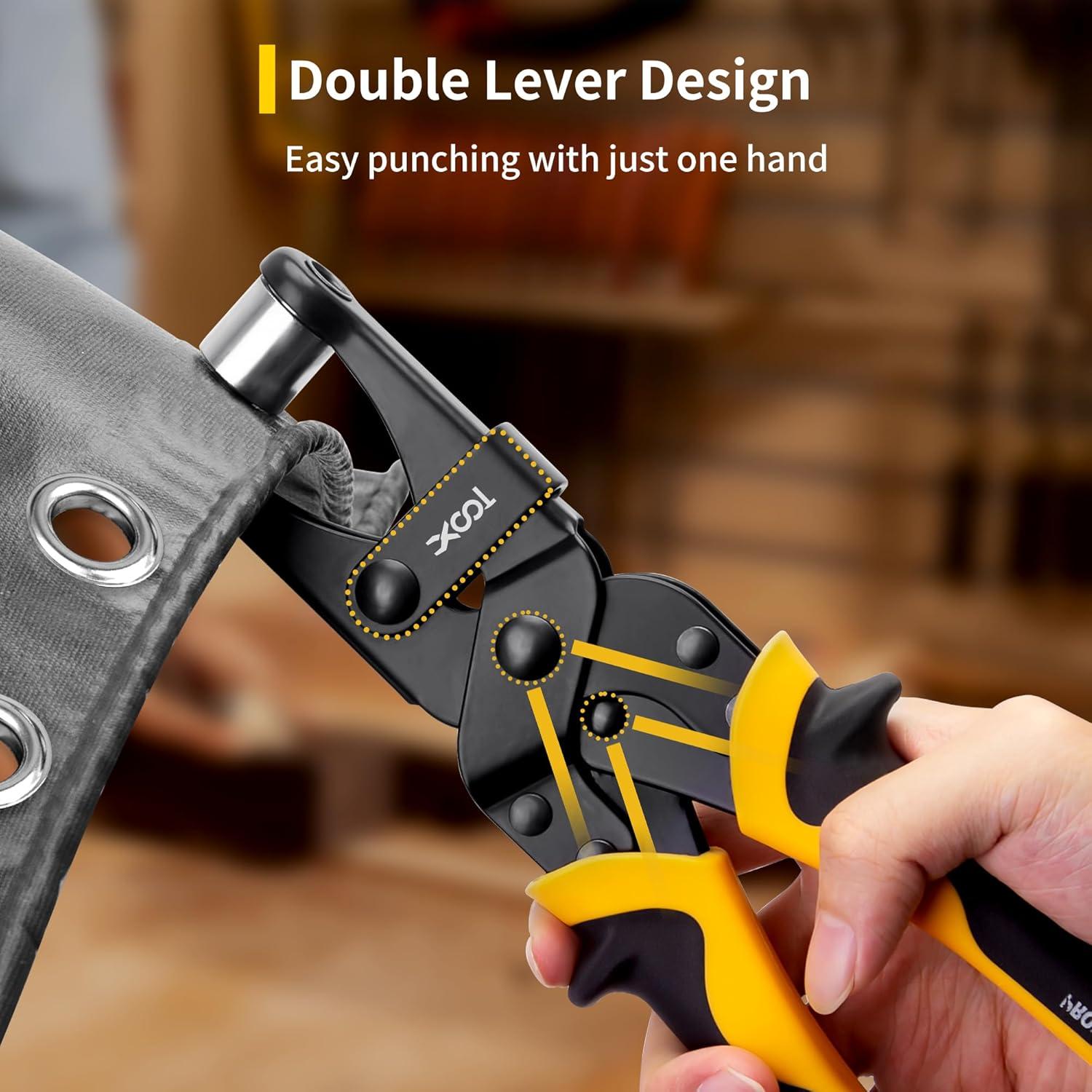 Kit de Herramientas para Ojetes XOOL 200PCS 10mm con Cortador