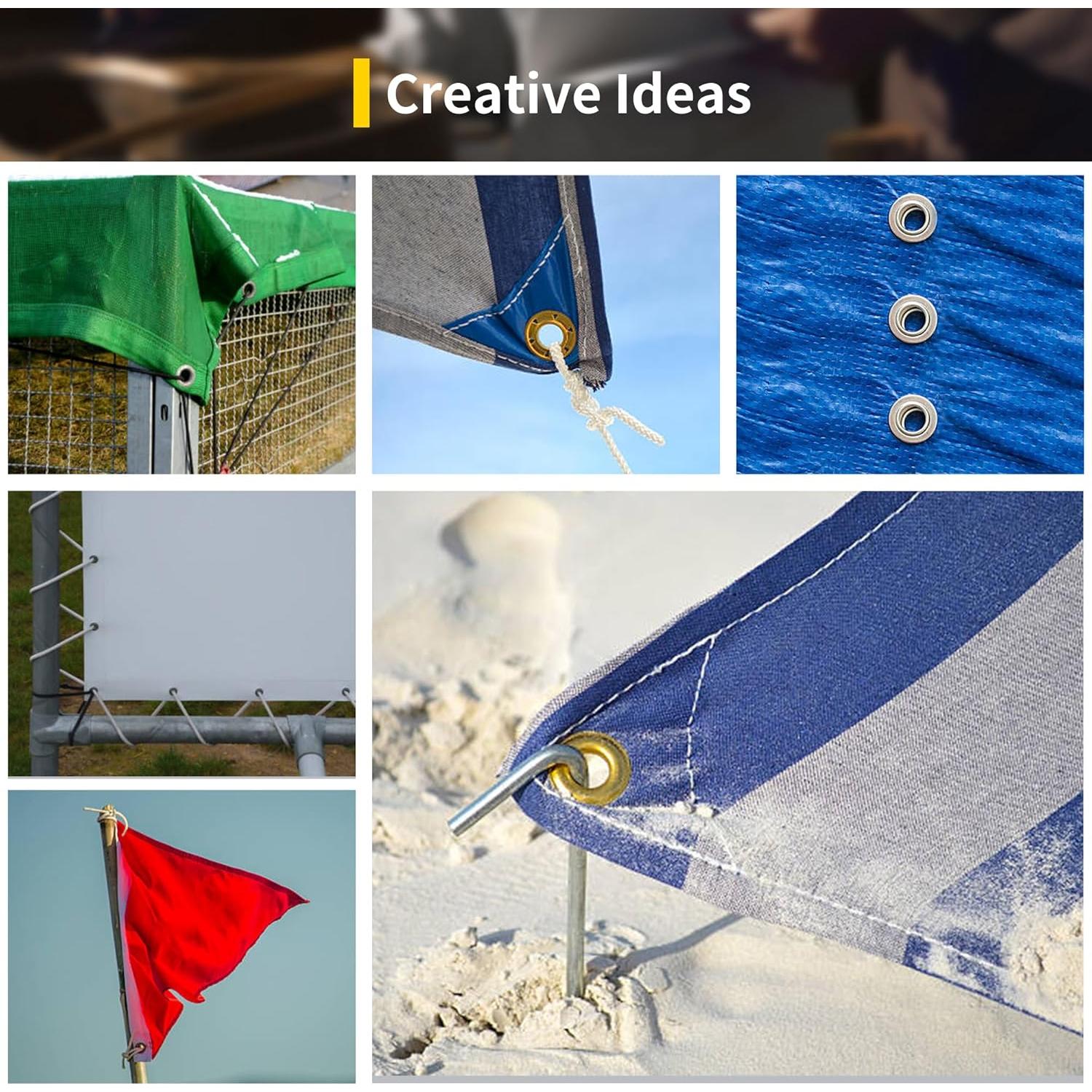 Kit de Herramientas para Ojetes XOOL 200PCS 10mm con Cortador