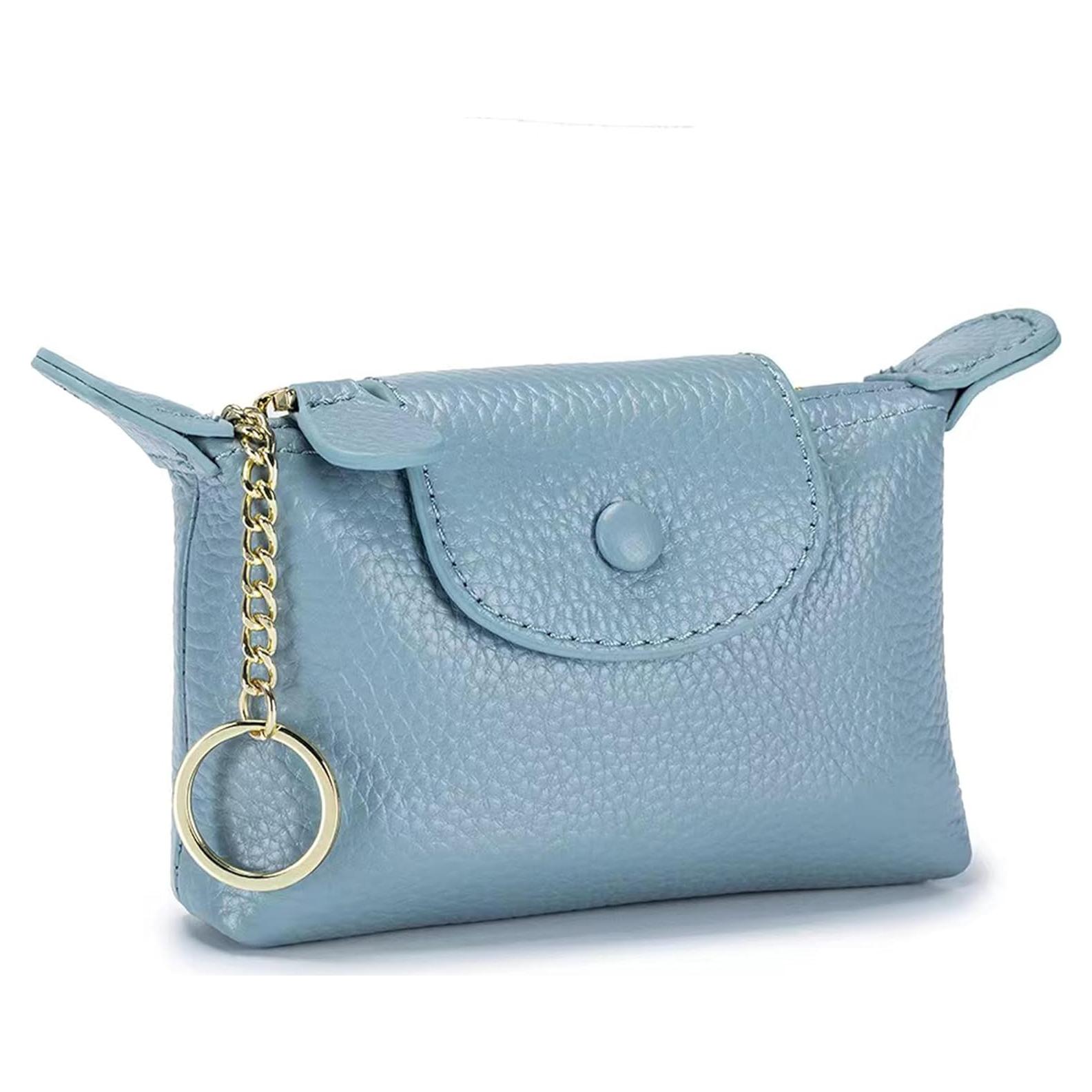 Monedero de cuero para mujer Fuerxy US-Bag-02 azul
