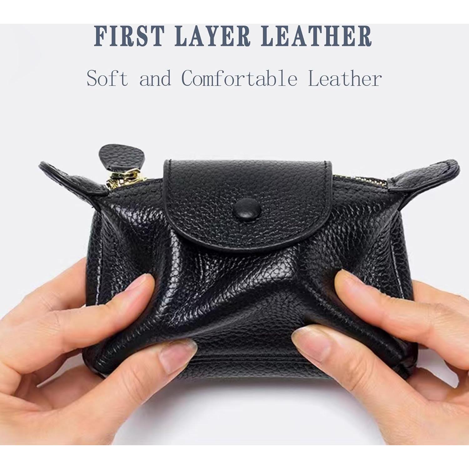 Monedero de cuero para mujer Fuerxy US-Bag-02 azul