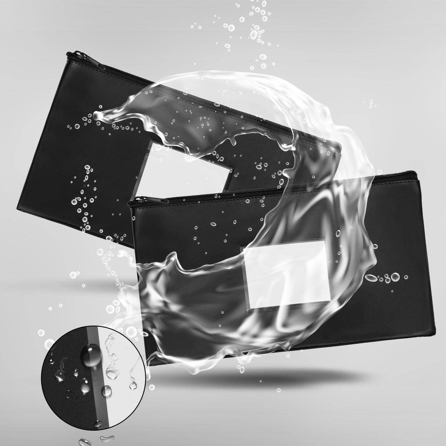 VOCHIC 6 Bolsas de Dinero Impermeables con Cremallera 27.94x15.49cm