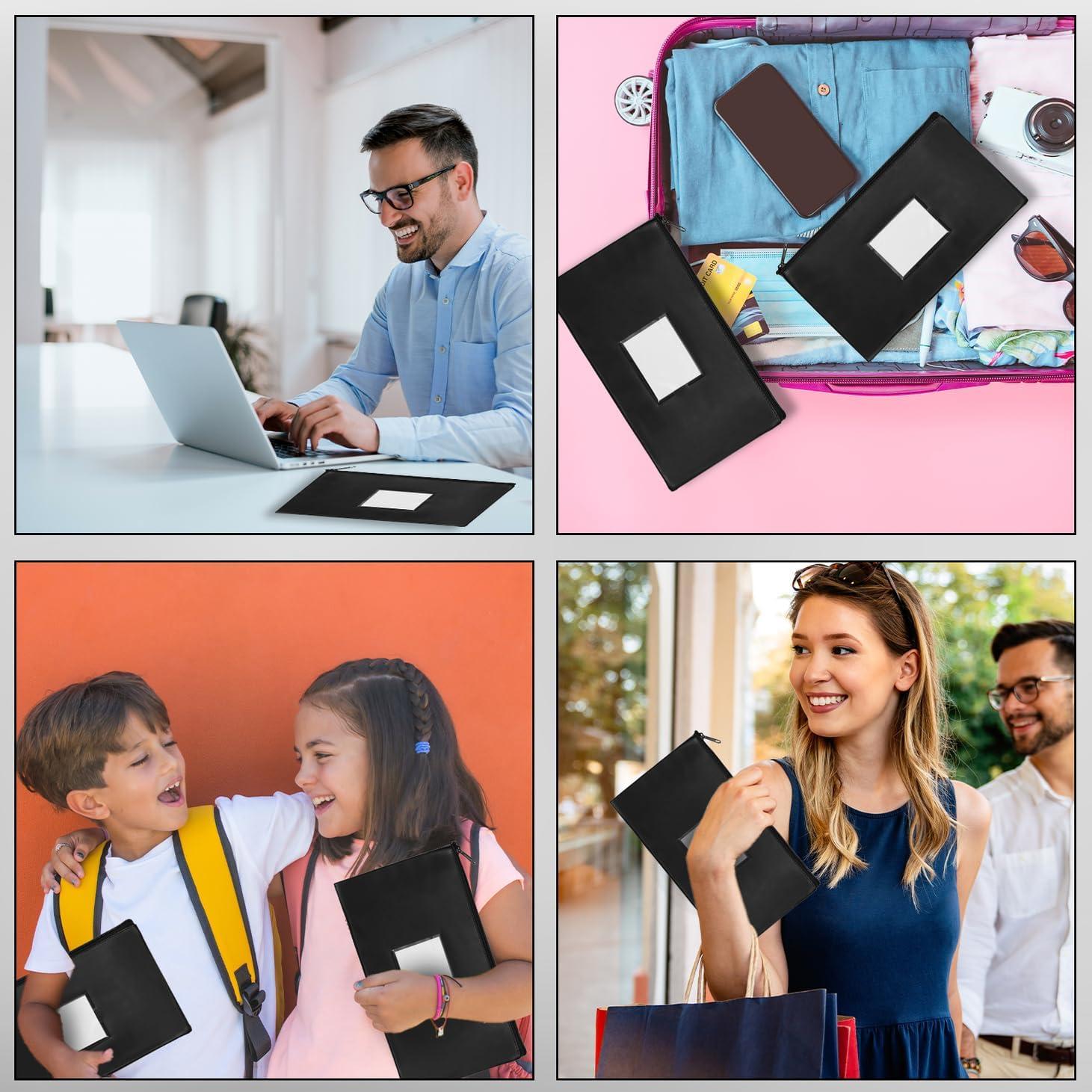 VOCHIC 6 Bolsas de Dinero Impermeables con Cremallera 27.94x15.49cm