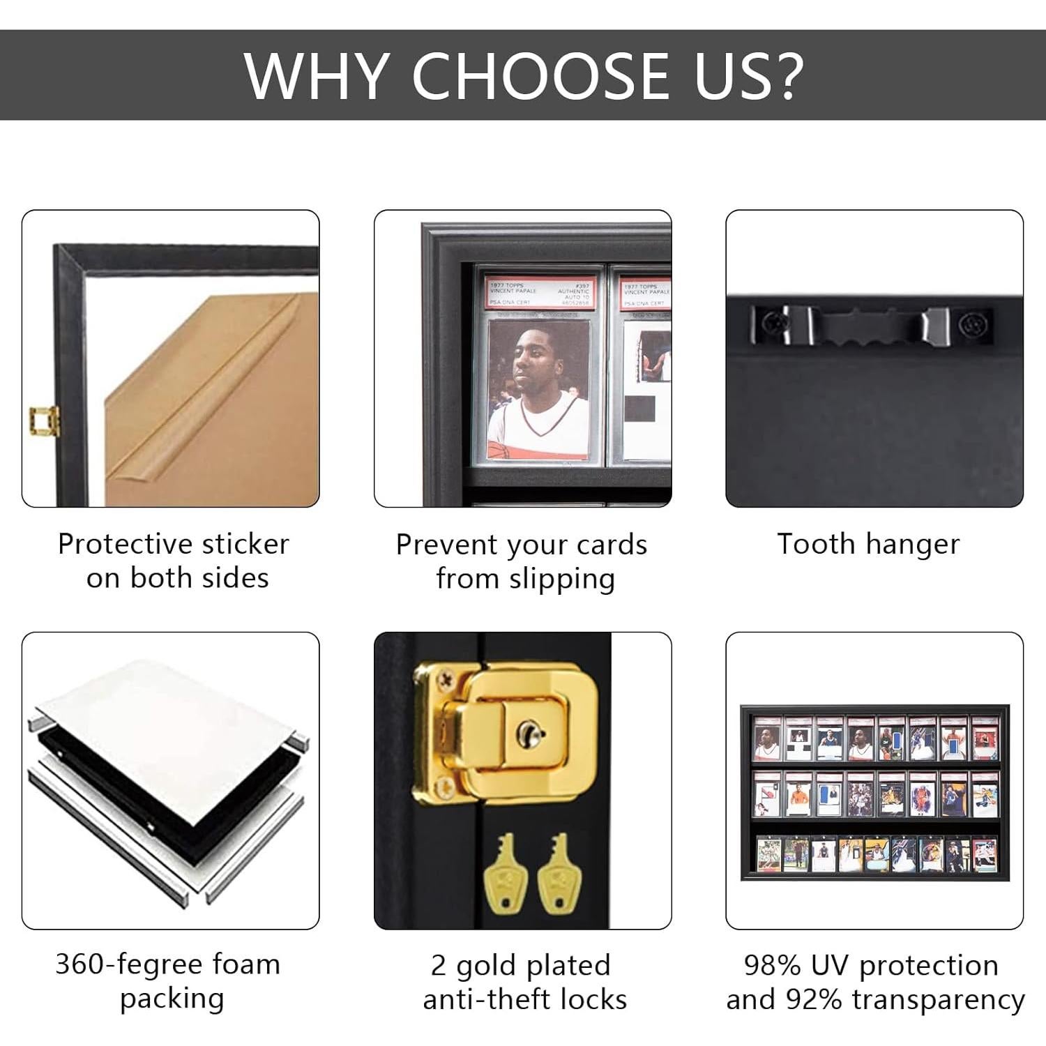 Estuche de Exhibición de Tarjetas Deportivas Grintus 24 Unidades