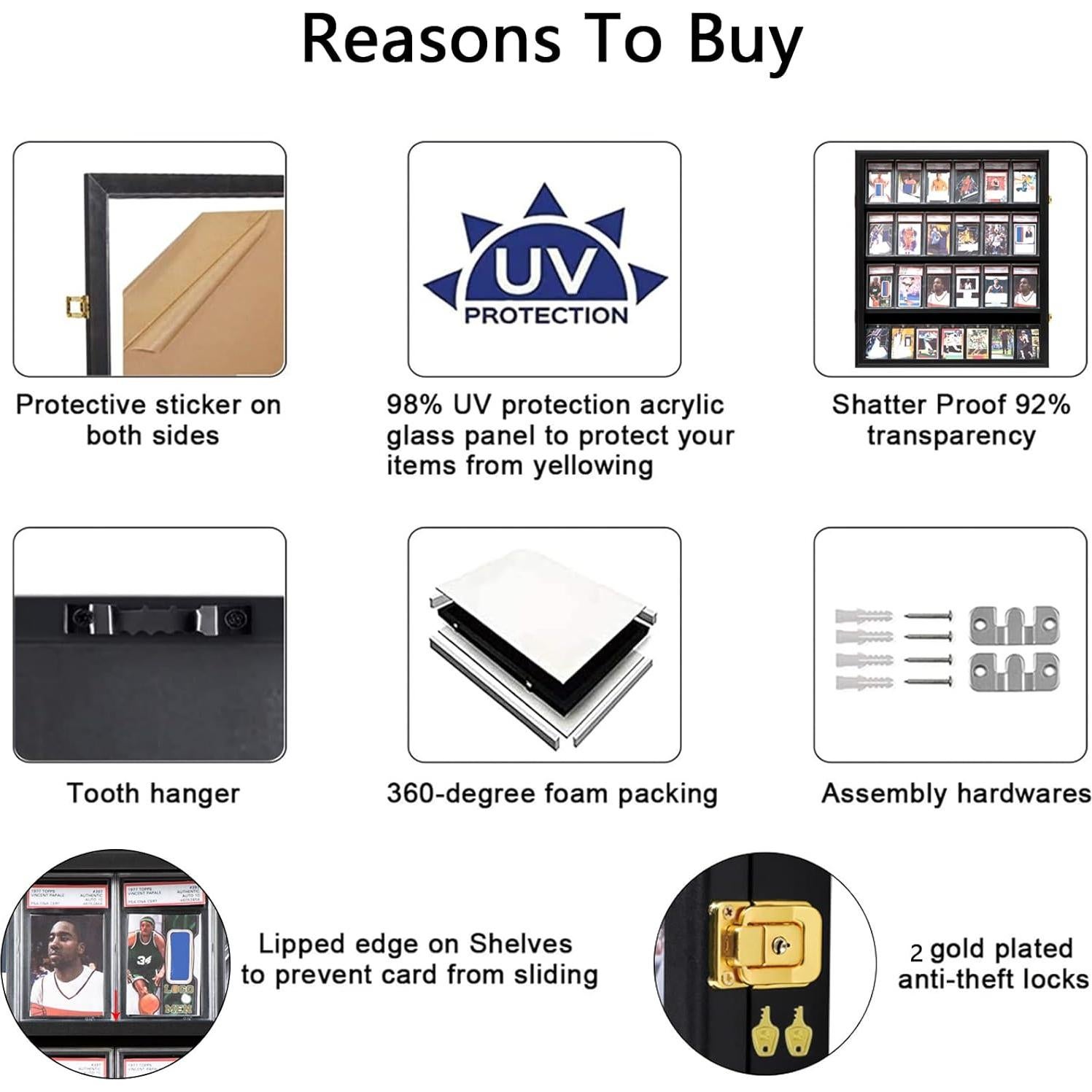 Estuche de Exhibición de Tarjetas Deportivas Grintus 24 Unidades