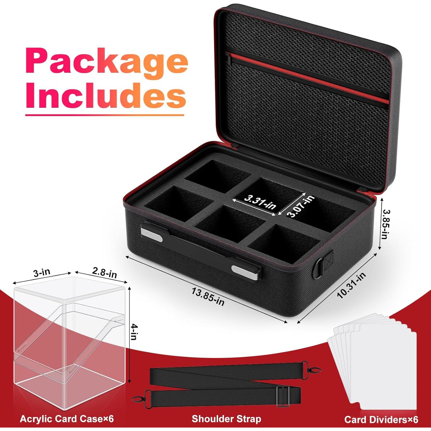 Estuche Portátil Proijeut para 6 Barajas de Cartas - 600+ Cartas