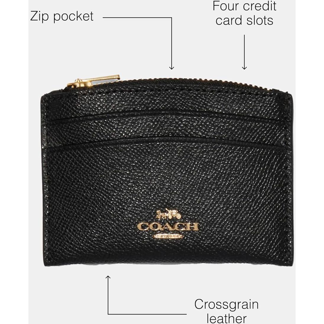 Tarjetero de Cuero Crossgrain Coach con 4 Ranuras y RFID