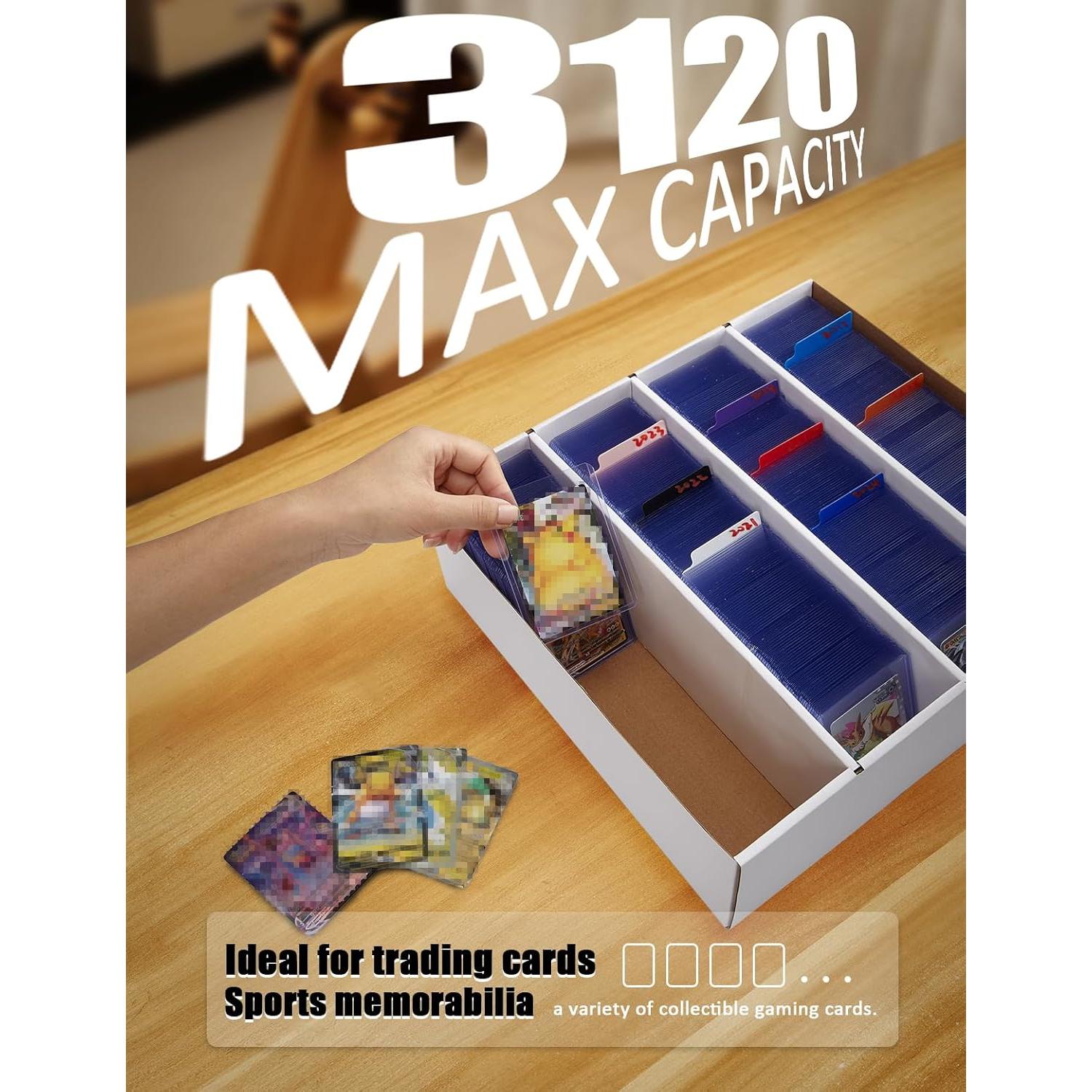 Paquete de 4 cajas de almacenamiento de tarjetas Bentoward