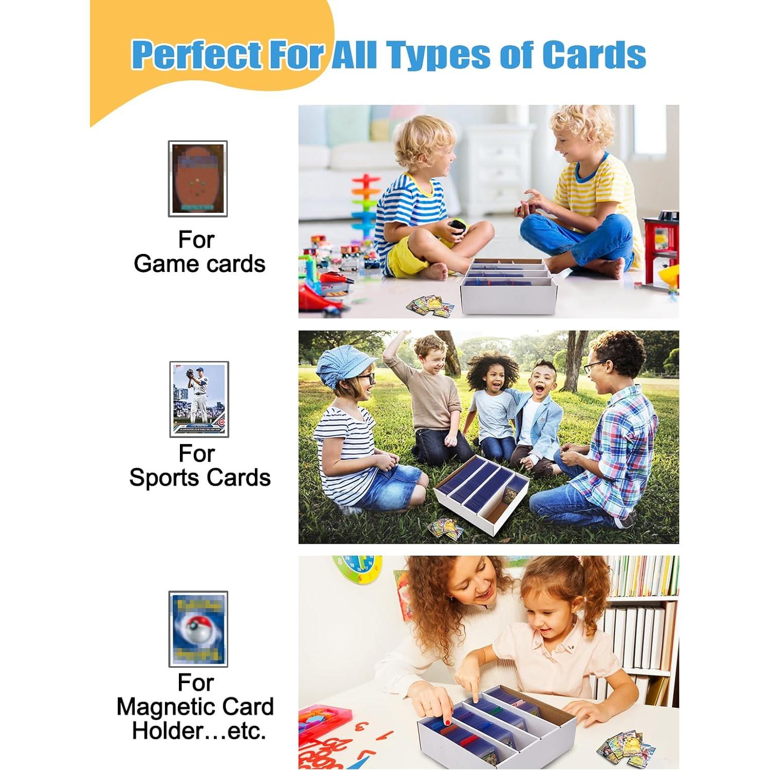 Paquete de 4 cajas de almacenamiento de tarjetas Bentoward