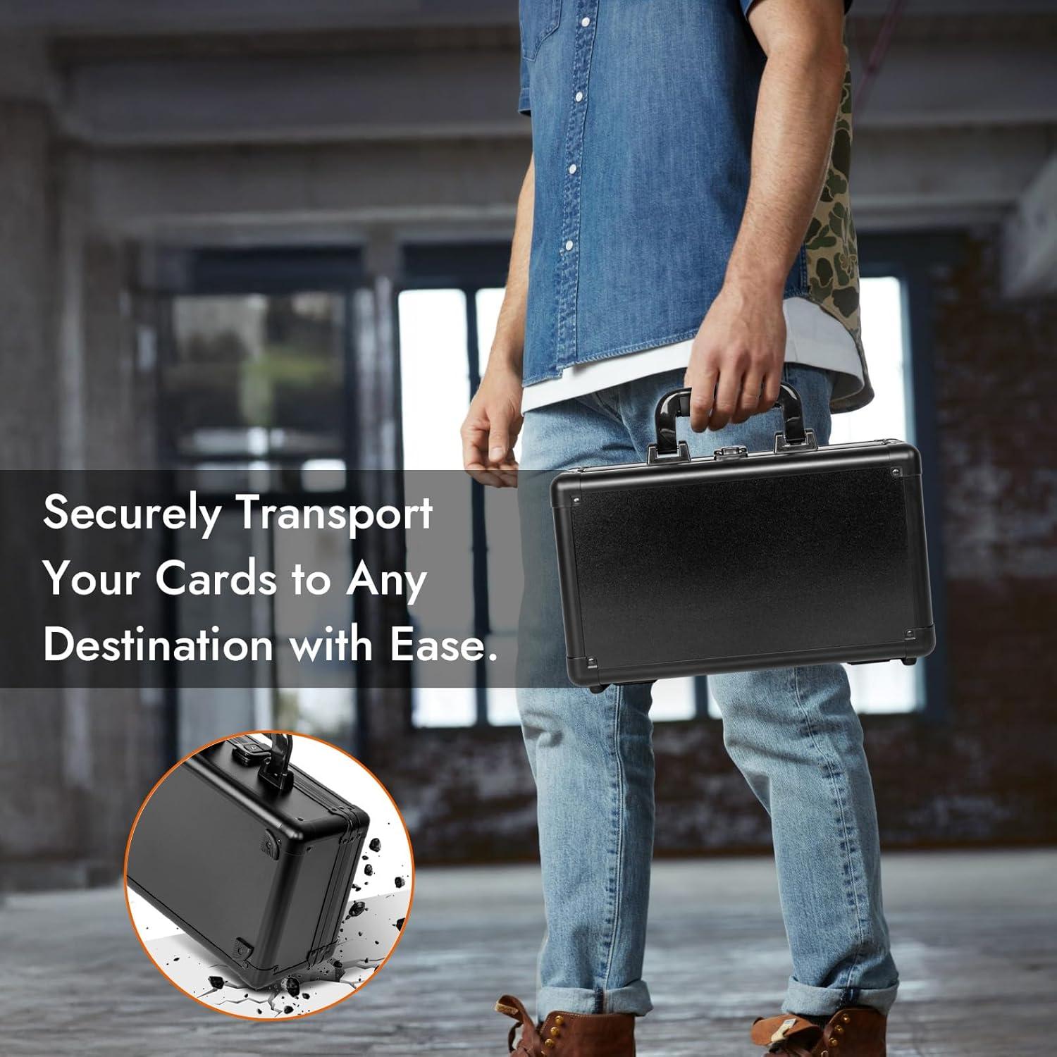 Caja de Almacenamiento de Cartas ULTRGEE 1 Fila Negra 125+ Cartas