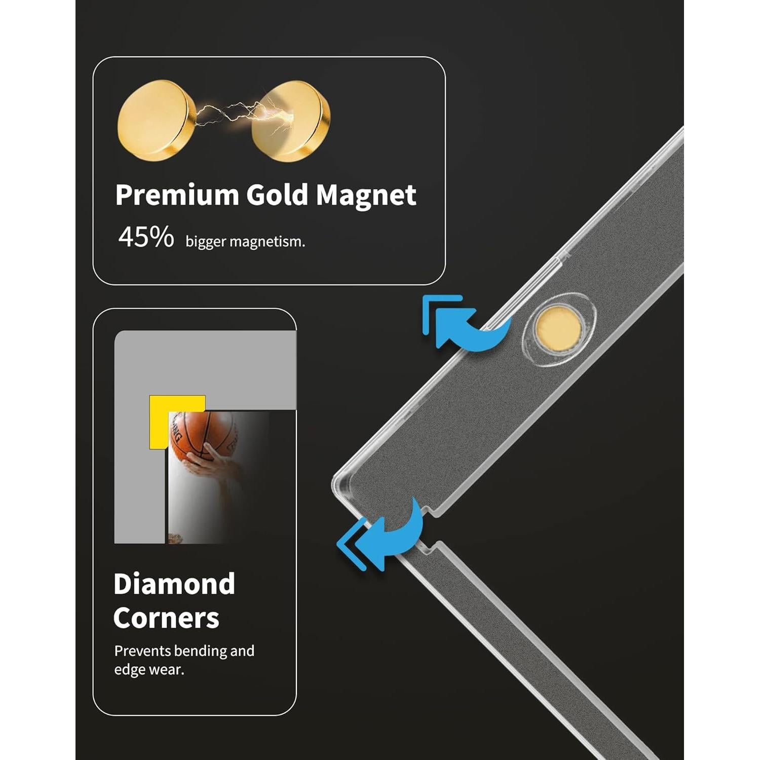 Soportes Magnéticos para Tarjetas de Comercio HYARUAT 130PT - 5 Unidades