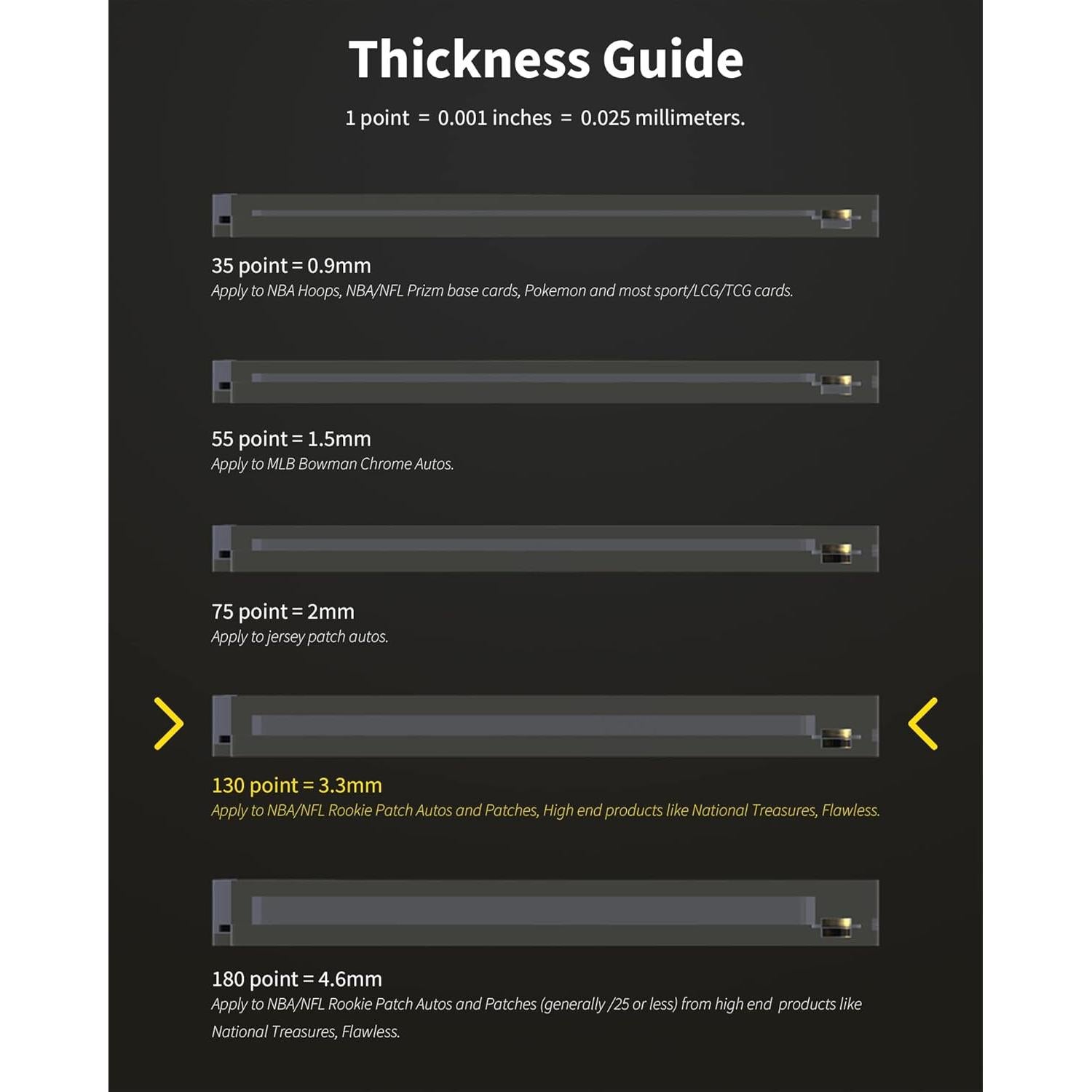 Soportes Magnéticos para Tarjetas de Comercio HYARUAT 130PT - 5 Unidades