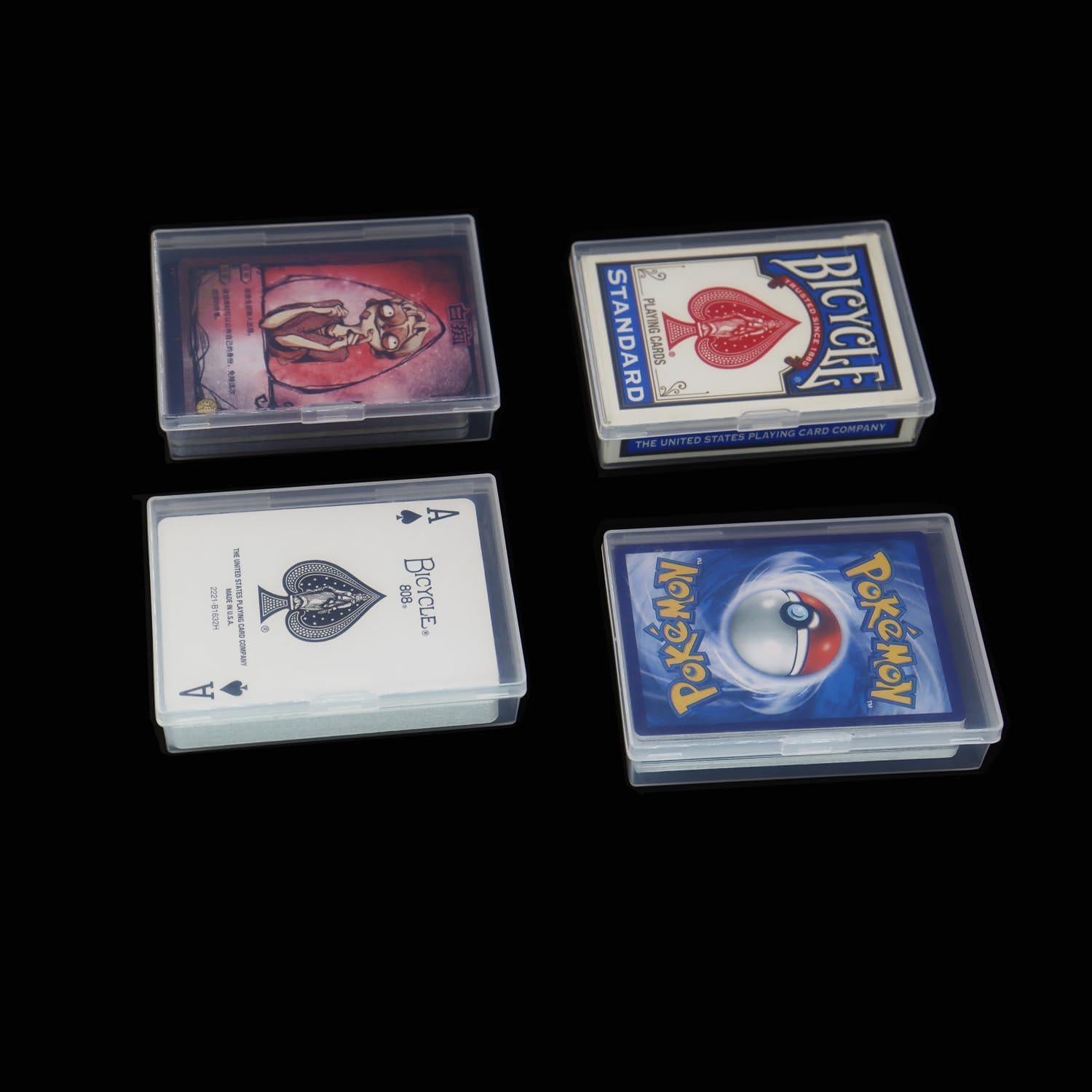 Estuches para Barajas de Cartas Cwdew 6pcs Transparente