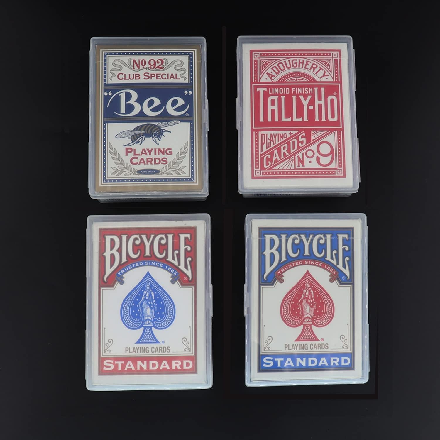 Estuches para Barajas de Cartas Cwdew 6pcs Transparente