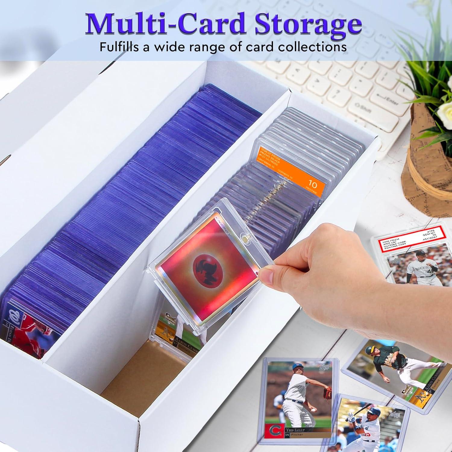 Caja de Almacenamiento de Cartas ULTRGEE - 4 Paquetes - 2 Filas