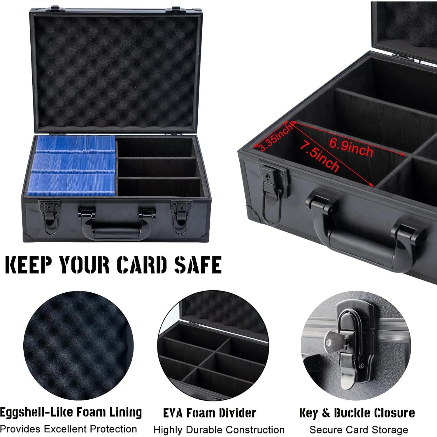 Caja de Almacenamiento de Tarjetas Deportivas CROFEYTY 600+