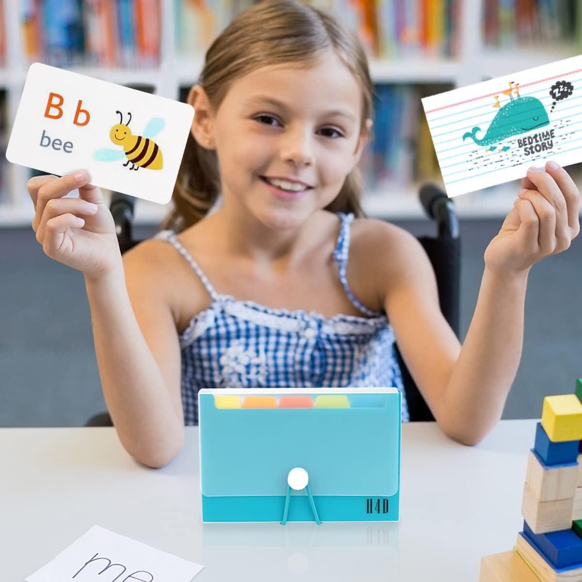 Caja de Tarjetas de Índice H4D con 100 Tarjetas 3x5 Verde