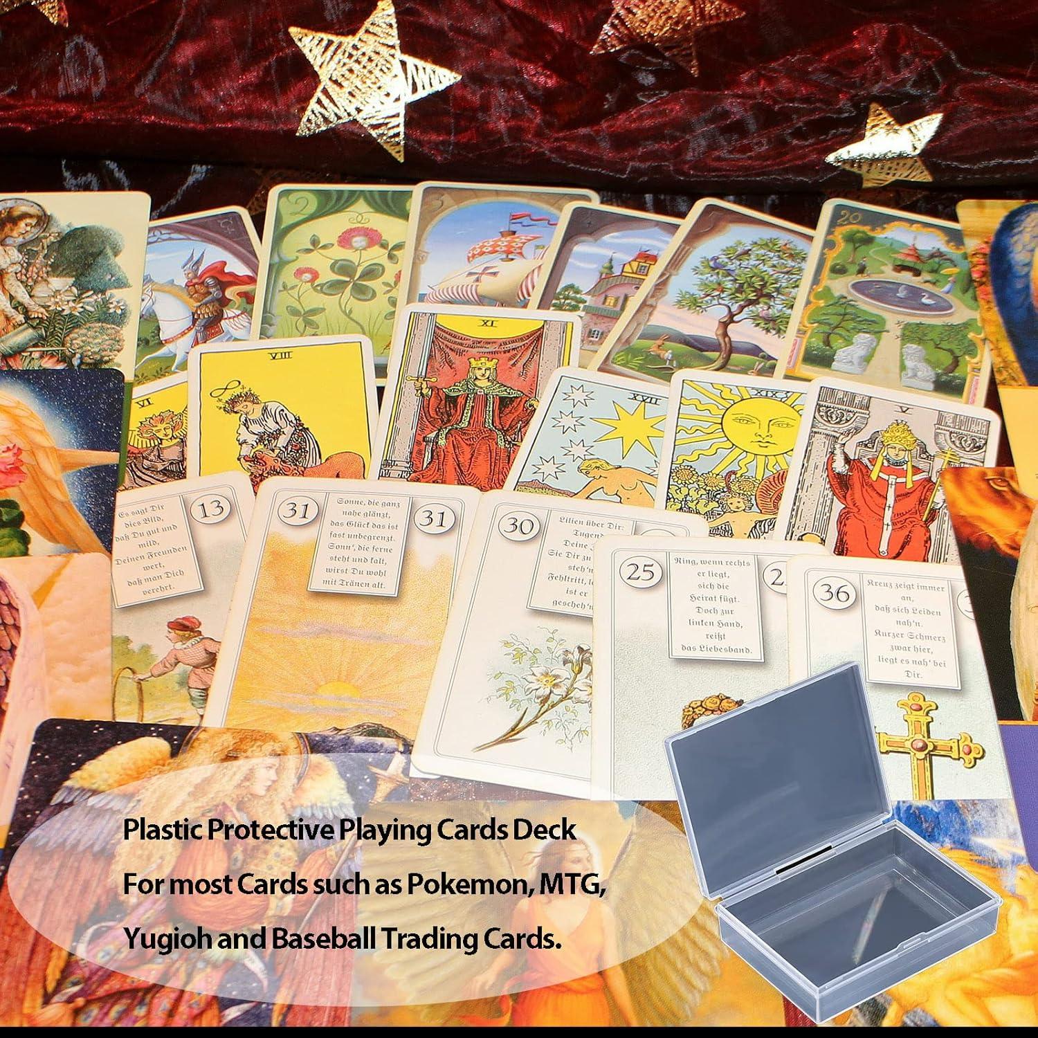 2 Cajas de Almacenamiento de Cartas de Plástico Transparente 92x67x20mm