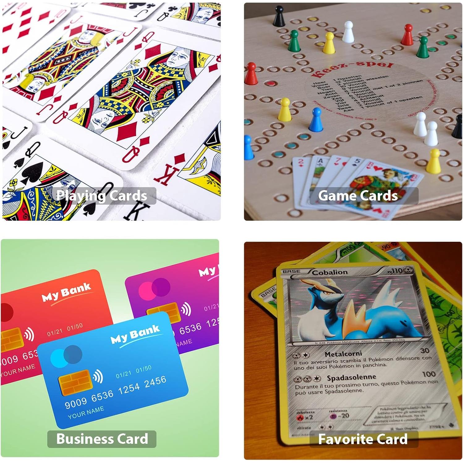 2 Cajas de Almacenamiento de Cartas de Plástico Transparente 92x67x20mm