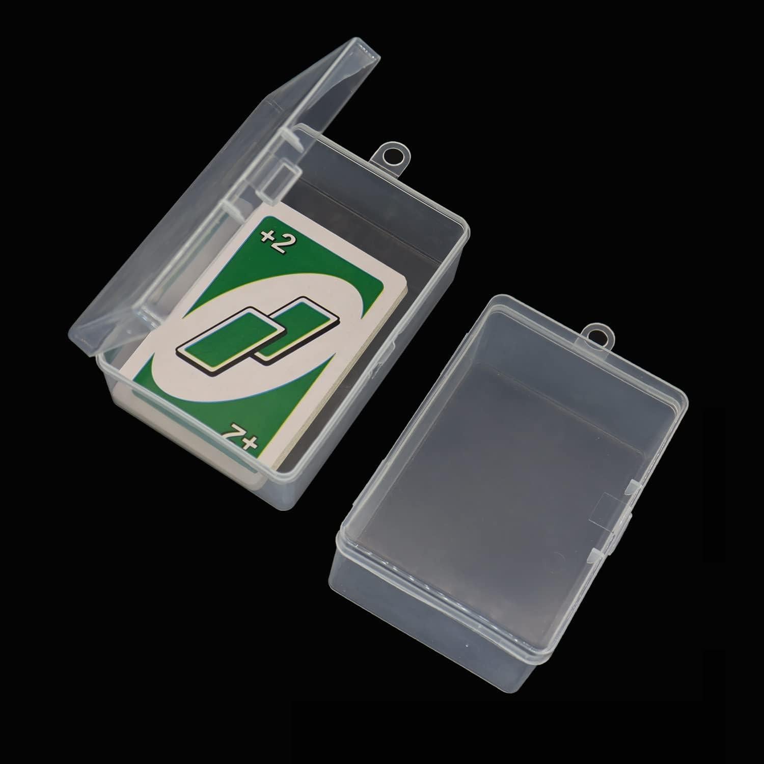 Caja de Almacenamiento para Cartas de UNO Cwdew 4Pcs Transparente