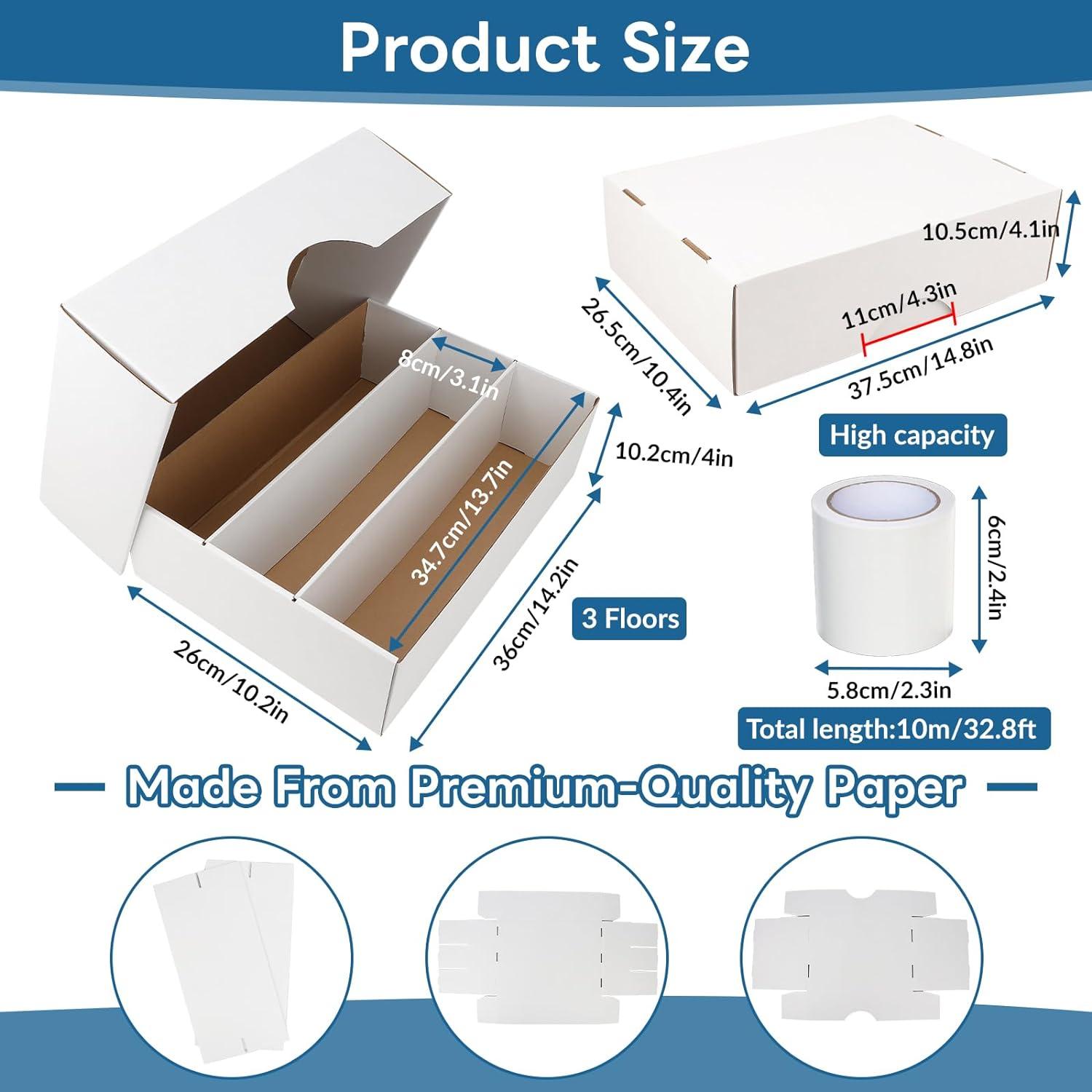 Caja de Almacenamiento de Cartas HIMOMO - 6 Paquetes, 2340 Cartas