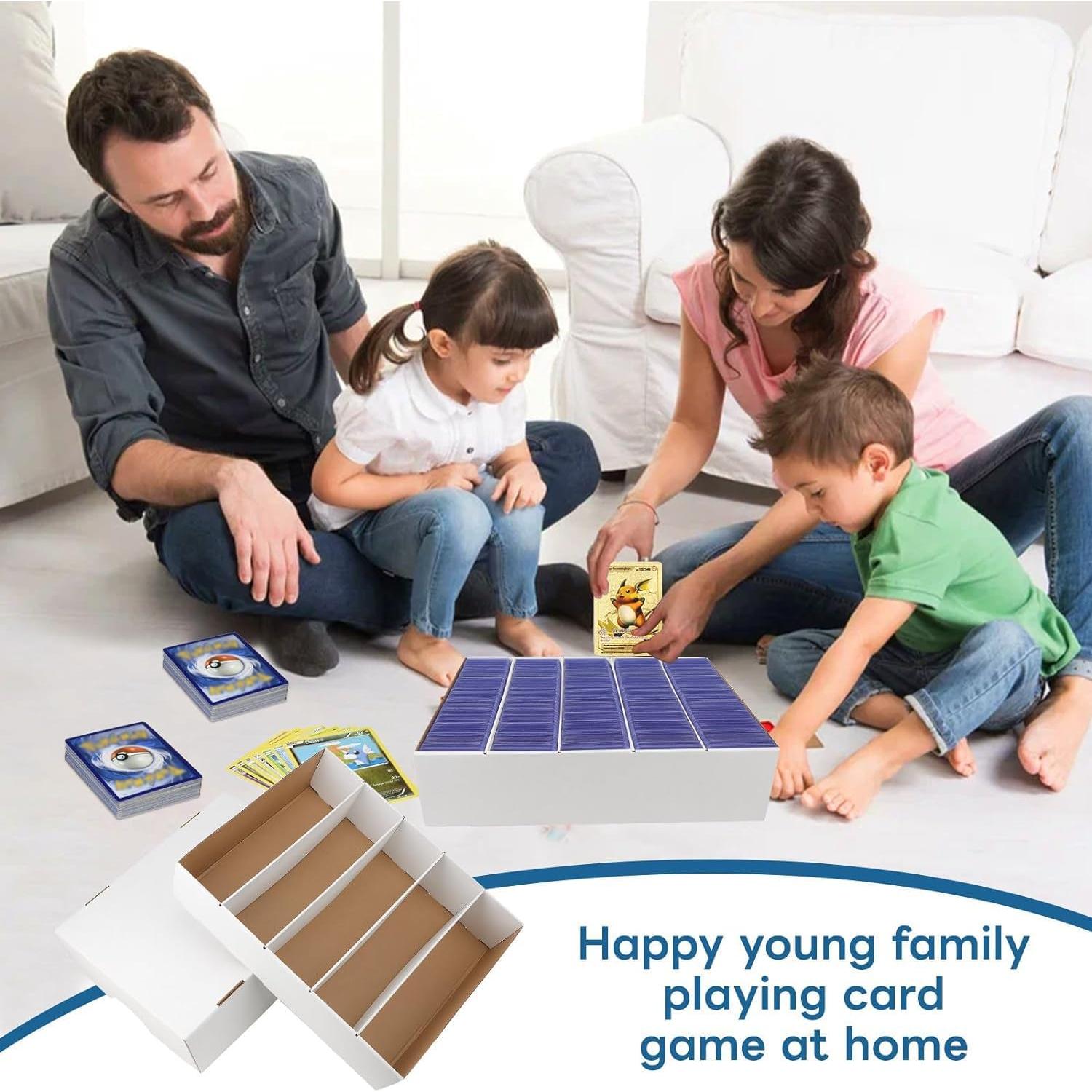 Caja de Almacenamiento de Cartas HIMOMO Pack de 4 - 3700 Cartas