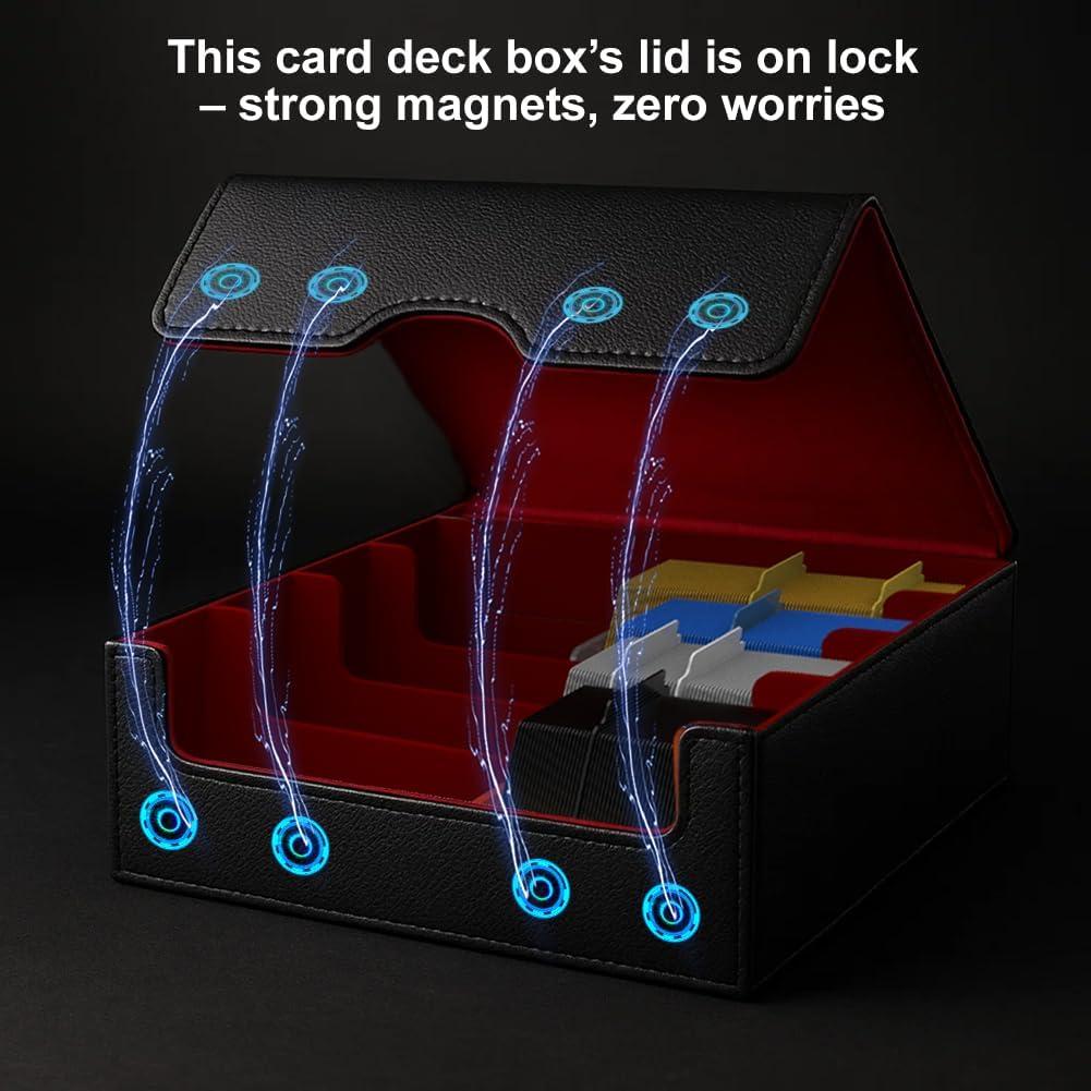 Caja de Almacenamiento de Cartas JNLODGE - 3000+ Cartas, Cuero PU