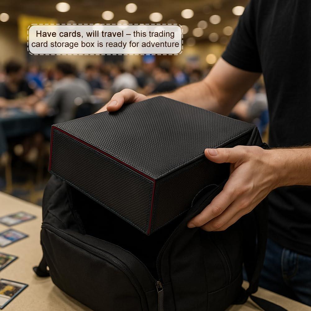 Caja de Almacenamiento de Cartas JNLODGE - 3000+ Cartas, Cuero PU