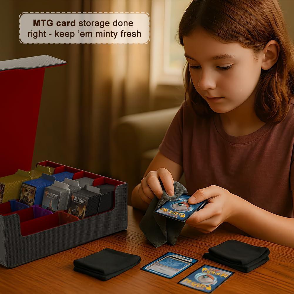 Caja de Almacenamiento de Cartas JNLODGE - 3000+ Cartas, Cuero PU