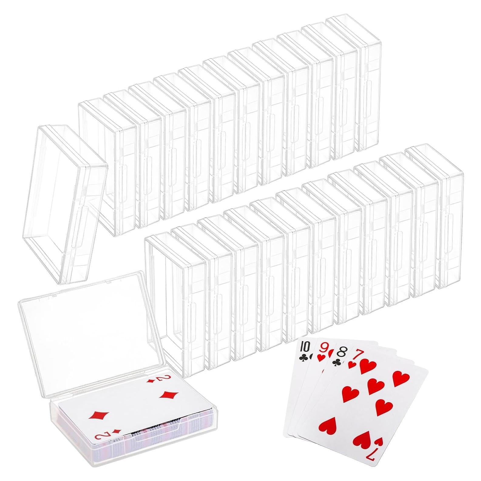 Caja de Almacenamiento Plástica Tebery para 24 Cartas 8.89x6.99cm