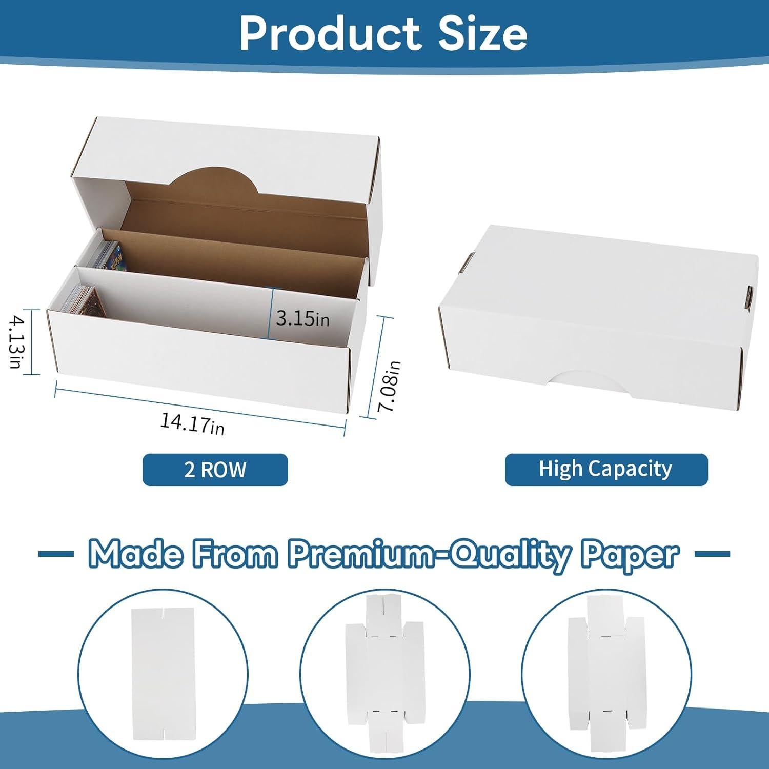 Caja de Almacenamiento de Cartas HIMOMO 6 Unidades 1600 Cartas