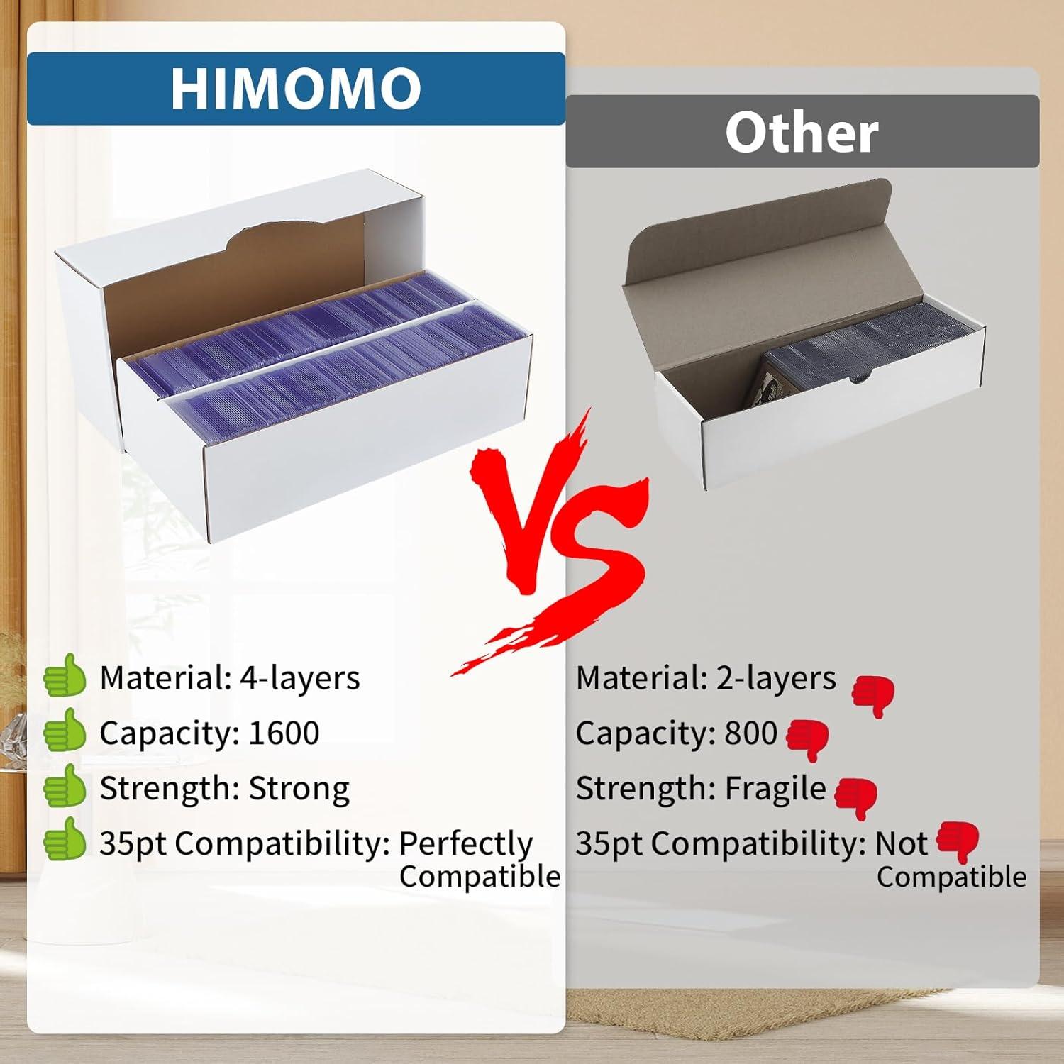 Caja de Almacenamiento de Cartas HIMOMO 6 Unidades 1600 Cartas