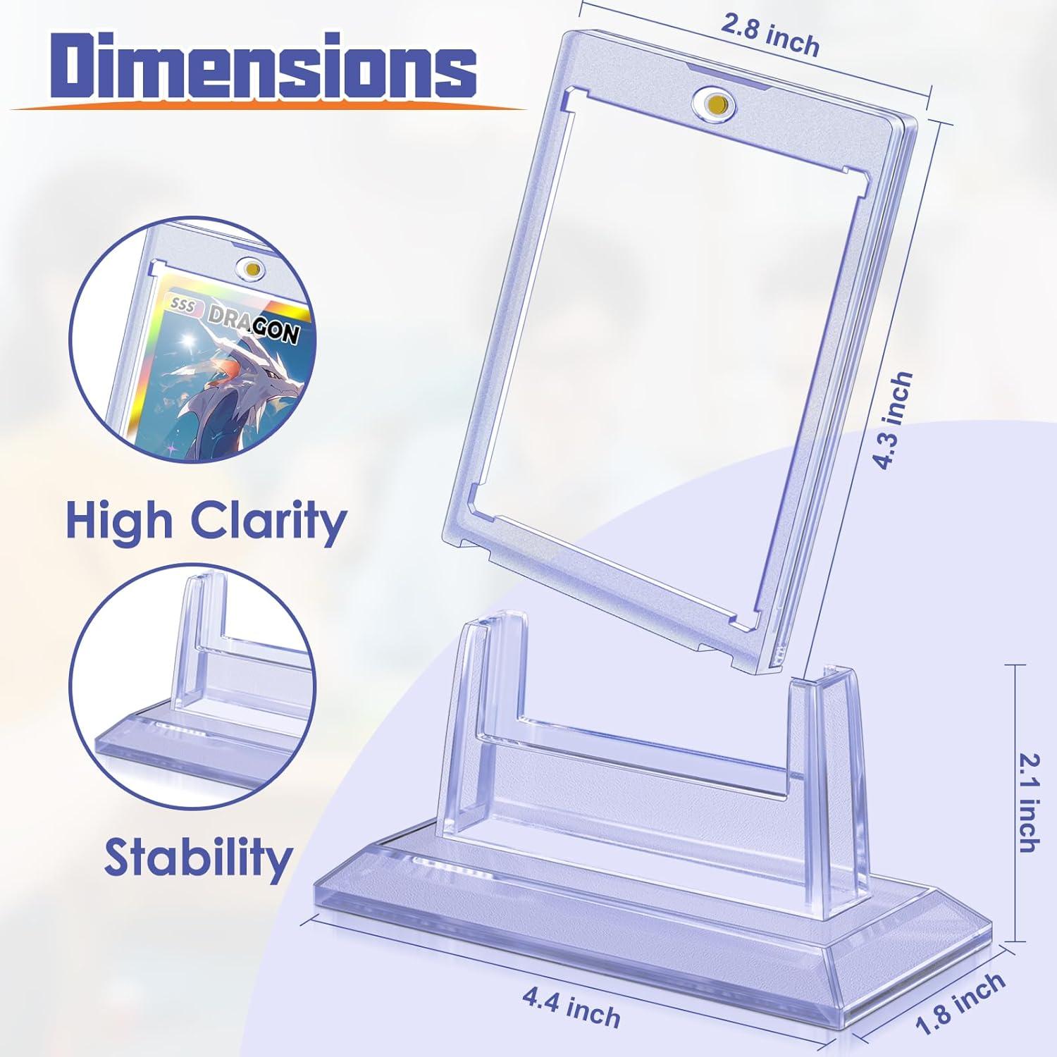 4 Soportes Magnéticos para Tarjetas Kitoyz 35PT Acrílico