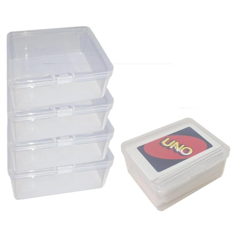 Caja de Almacenamiento de Cartas DKAOVH 4PCS Transparente
