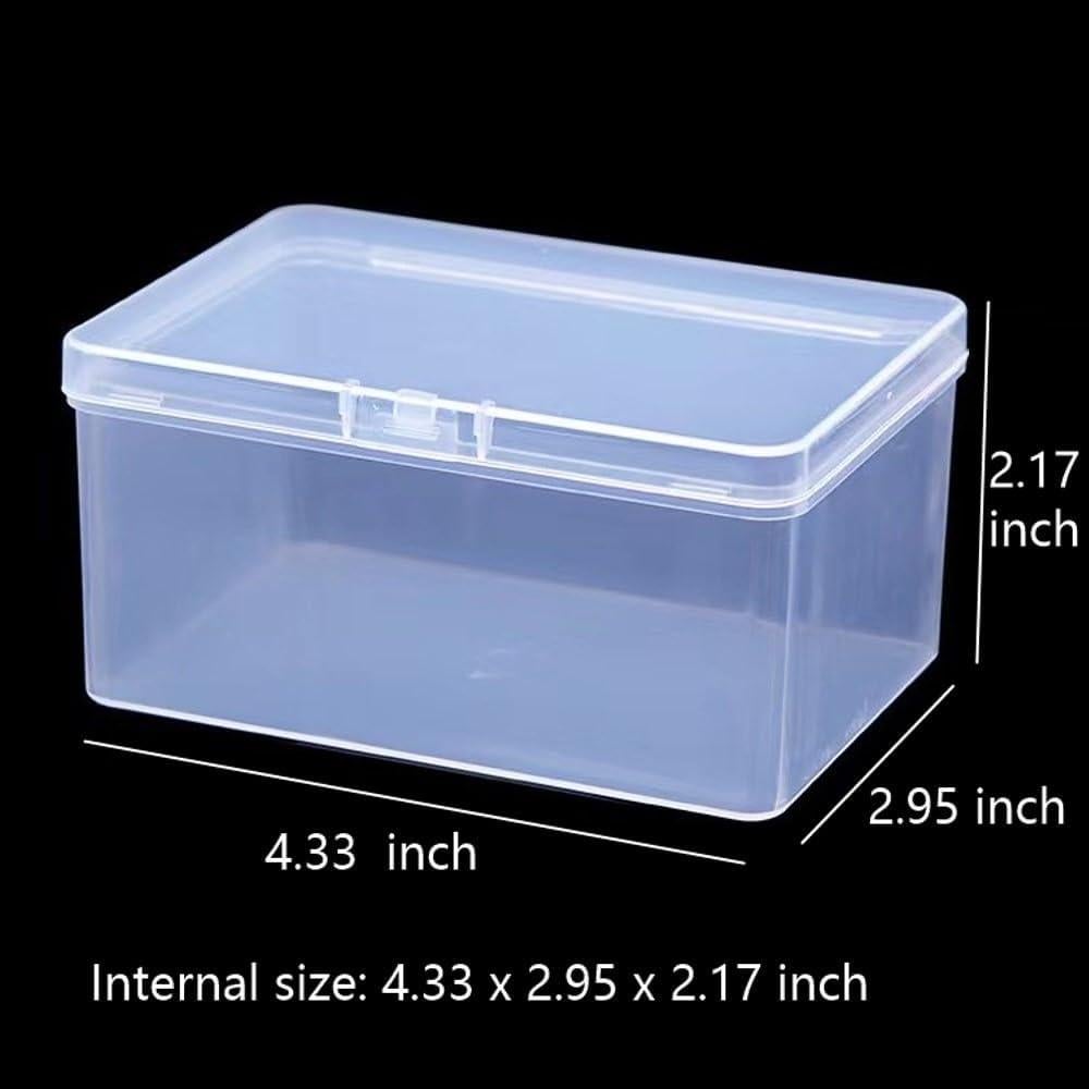 Caja de Almacenamiento de Cartas DKAOVH 4PCS Transparente