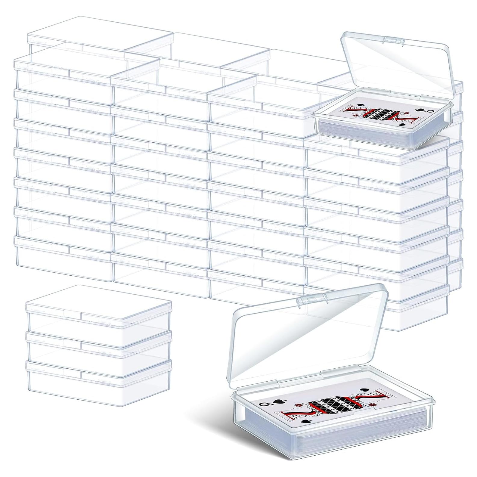 Caja de Almacenamiento de Cartas Vicenpal 60 Pcs Transparente 9.8x7.4 cm