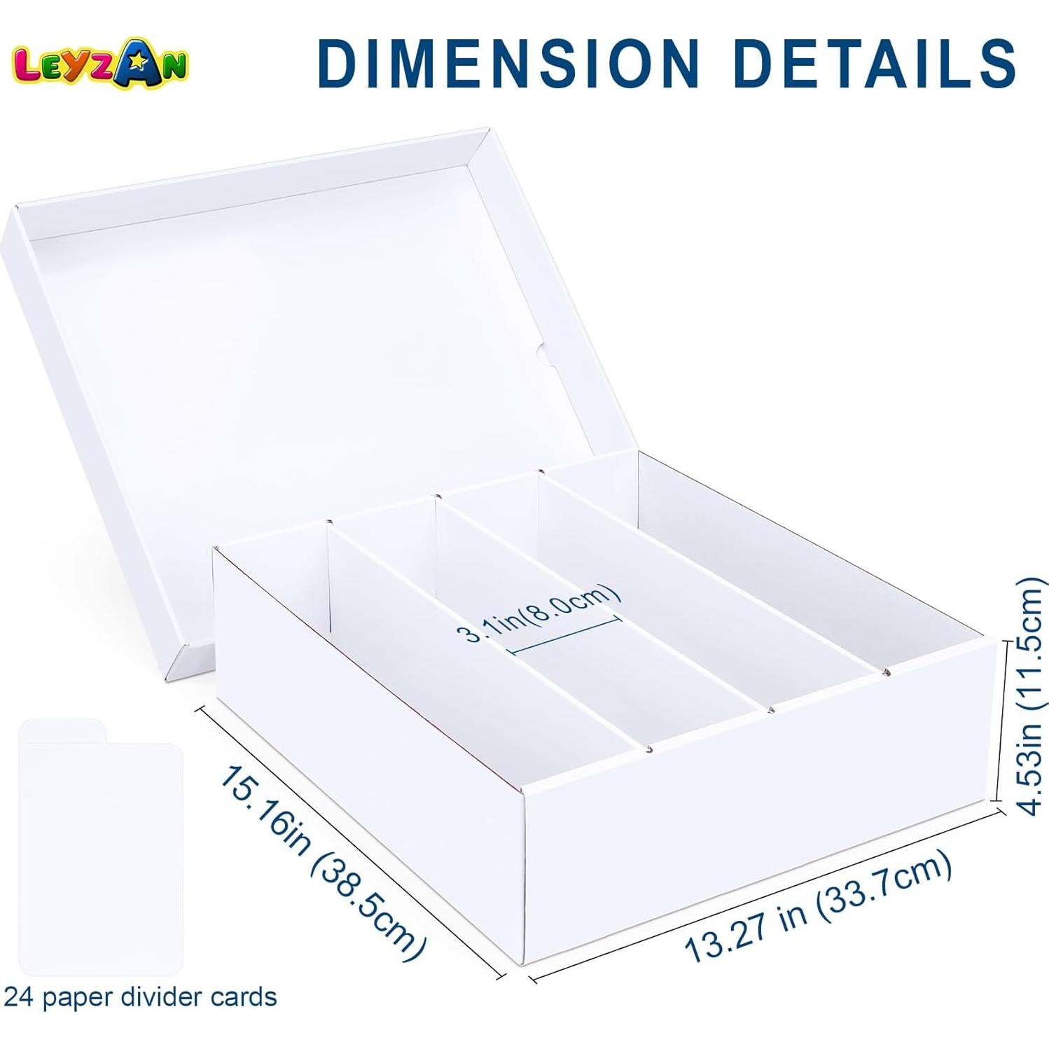 Caja de Almacenamiento de Cartas Leyzan 3200 Cartas Impermeable