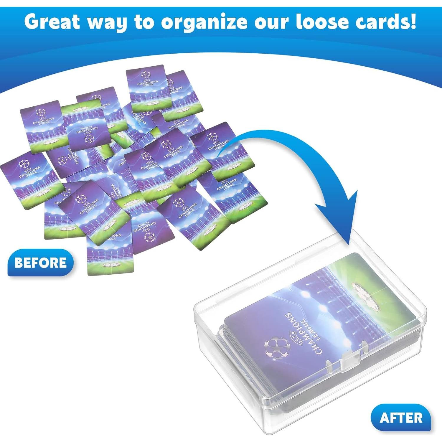 Vicenpal Cajas de Cartas Transparentes 6 Pcs 11.3x7.4x3.4 cm