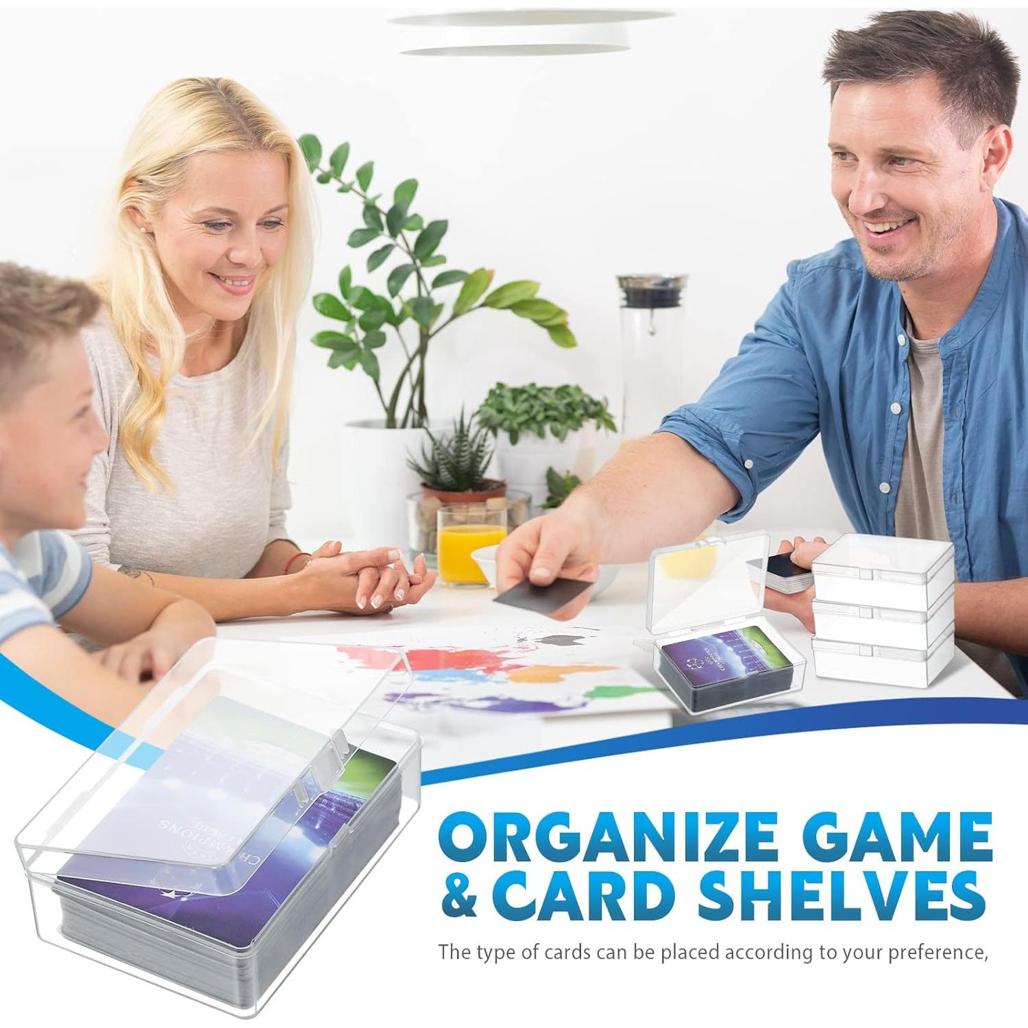 Vicenpal Cajas de Cartas Transparentes 6 Pcs 11.3x7.4x3.4 cm